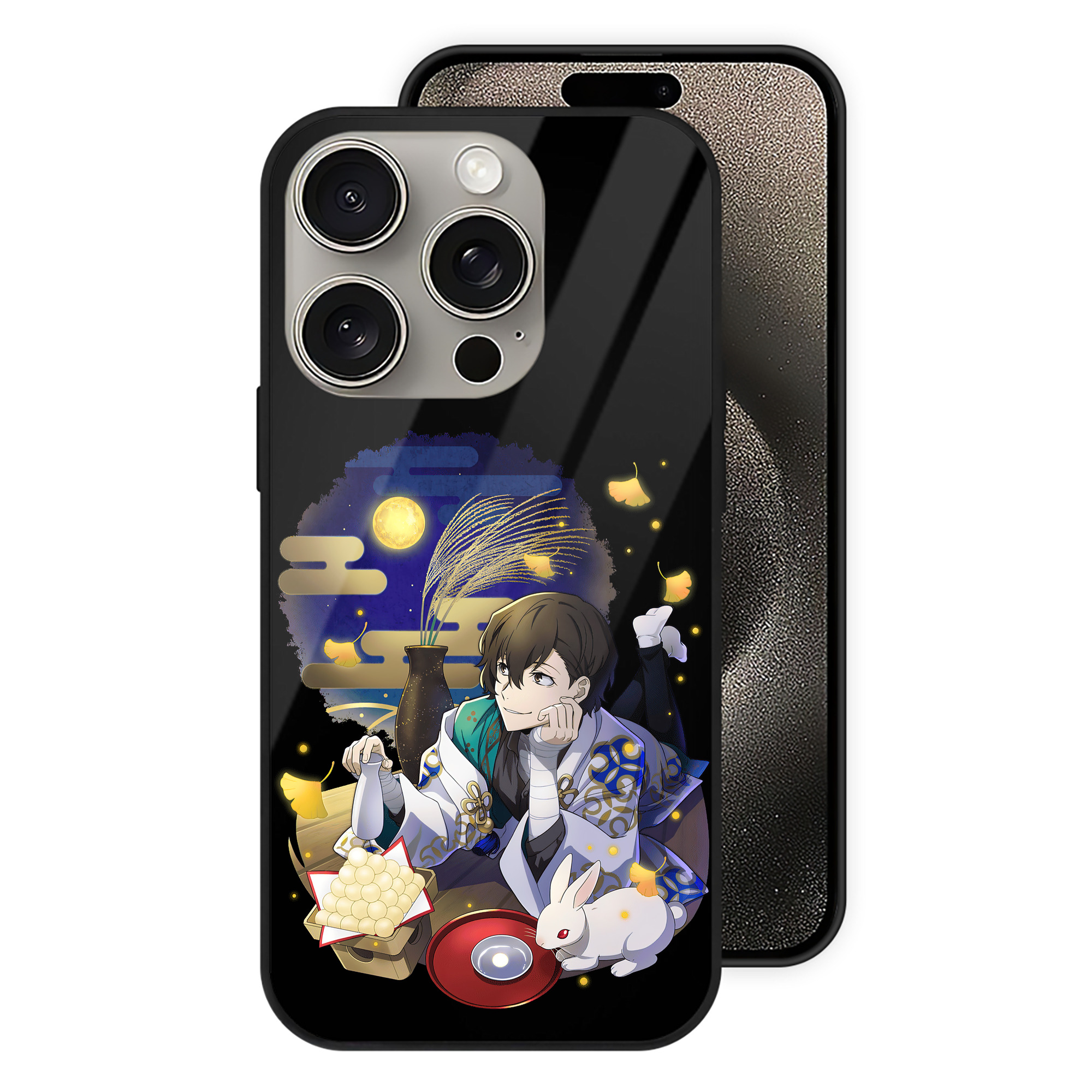 （画像用） 文豪ストレイドッグス Bungo Stray Dogs 【iPhone15Pro対応】スマホケース 耐衝撃＆黄変防止 背面ガラス