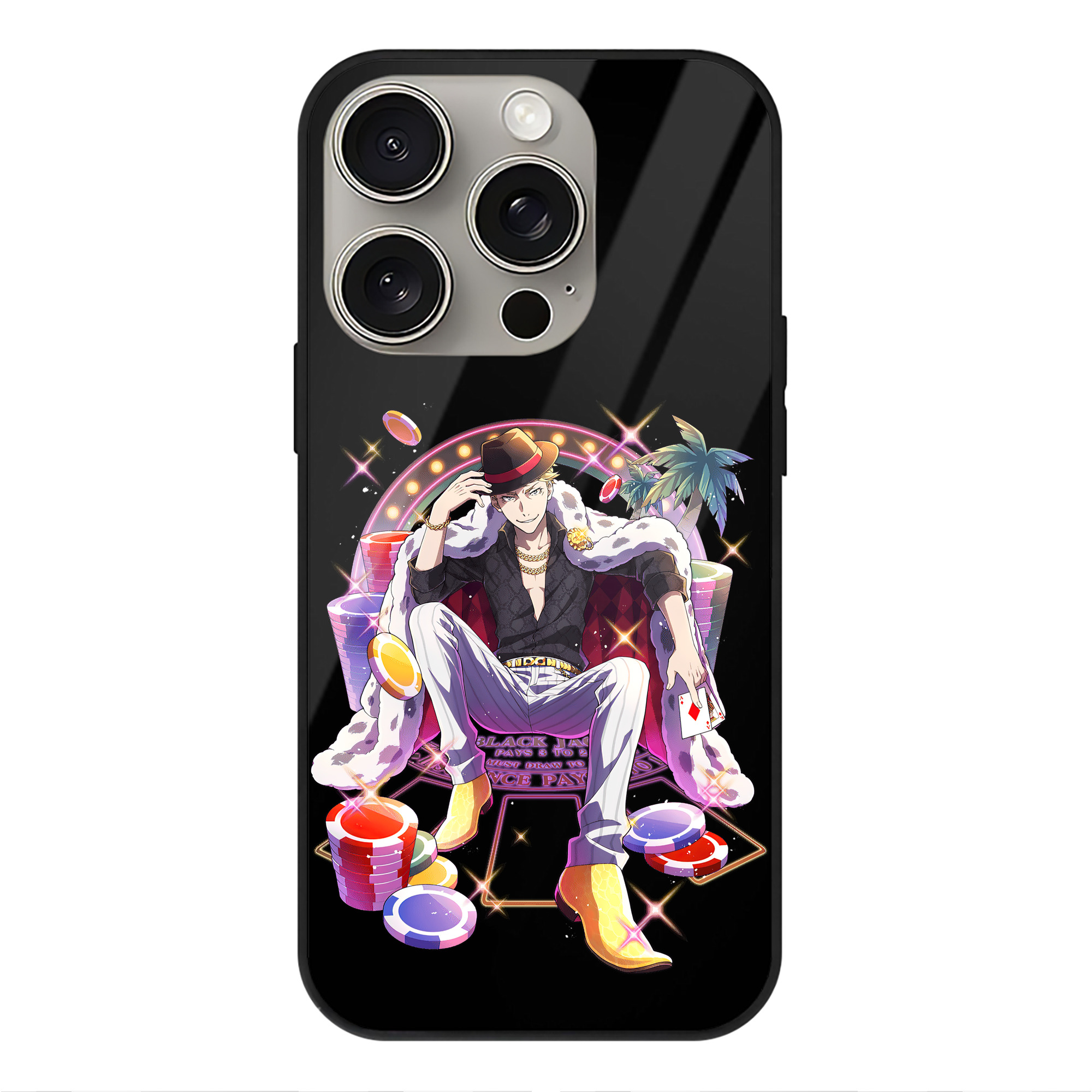 （画像用） 文豪ストレイドッグス Bungo Stray Dogs 【iPhone15Pro対応】スマホケース 耐衝撃＆黄変防止 背面ガラス