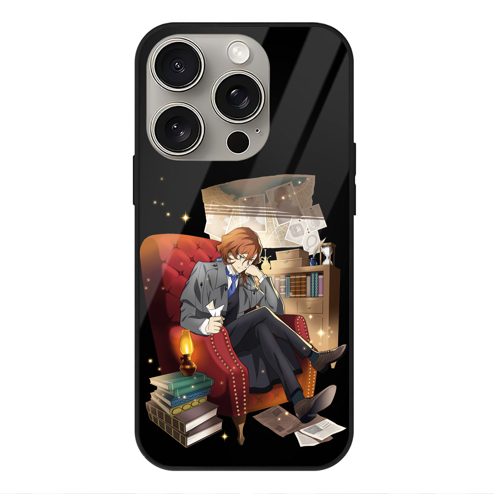 （画像用） 文豪ストレイドッグス Bungo Stray Dogs 【iPhone15Pro対応】スマホケース 耐衝撃＆黄変防止 背面ガラス