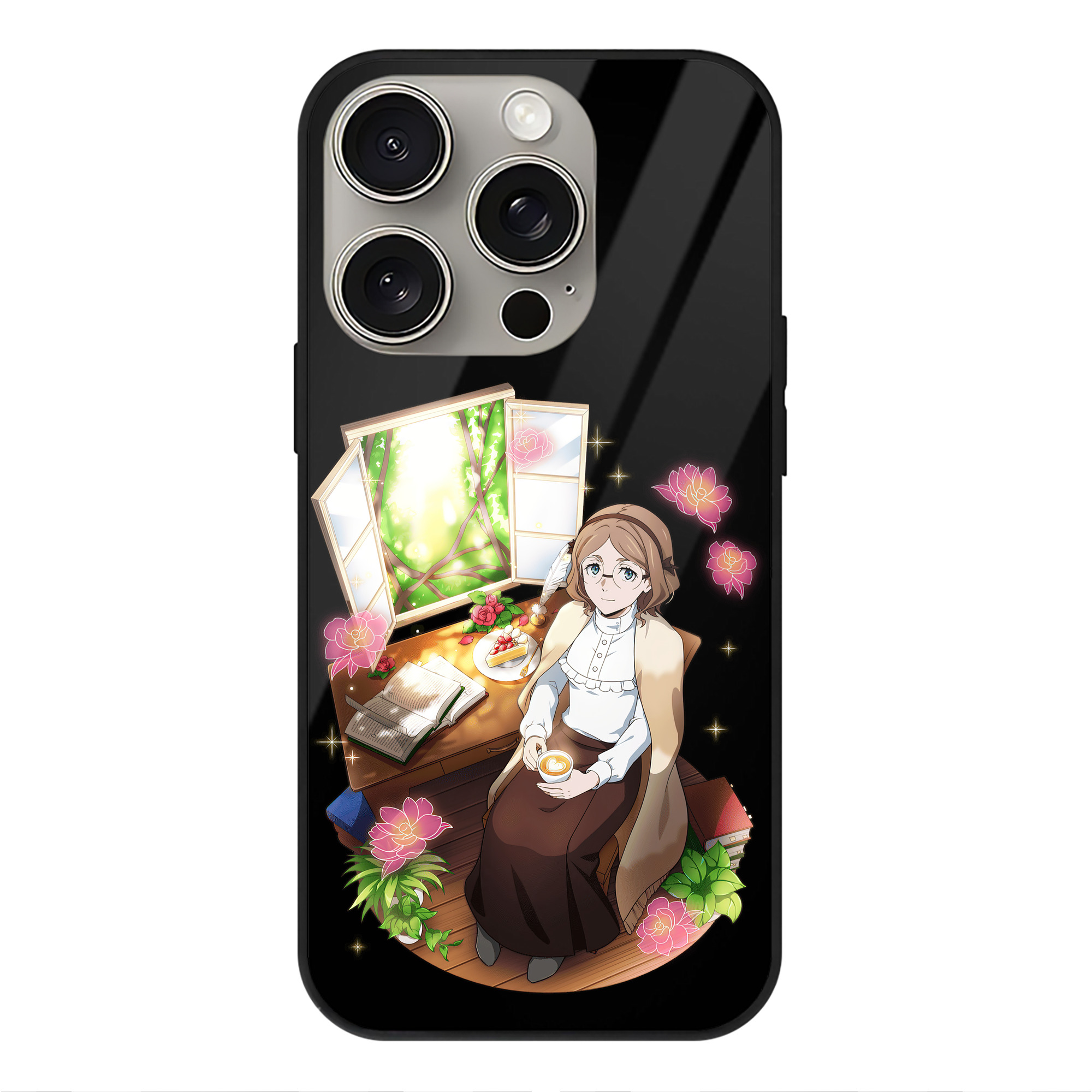 （画像用） 文豪ストレイドッグス Bungo Stray Dogs 【iPhone15Pro対応】スマホケース 耐衝撃＆黄変防止 背面ガラス