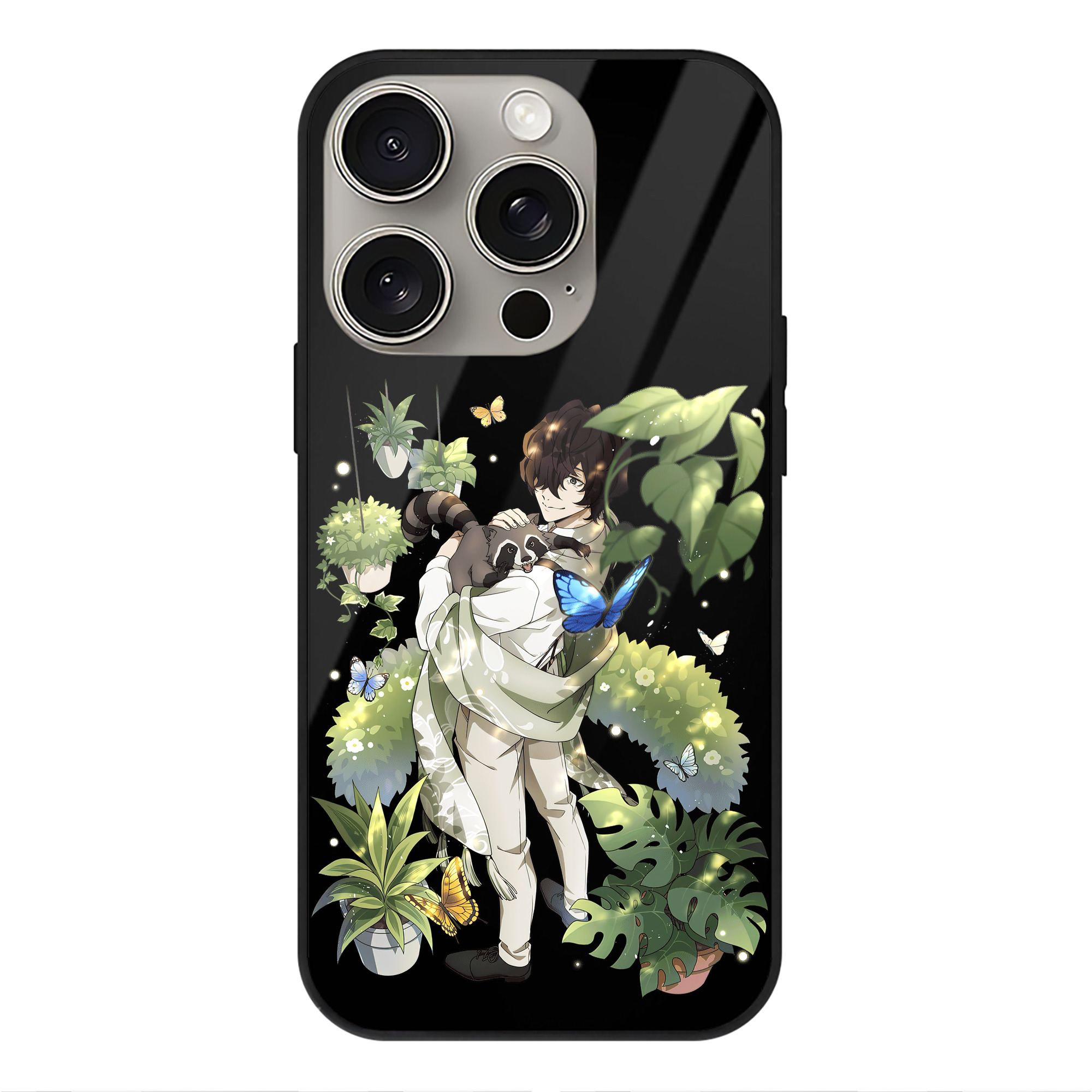 （画像用） 文豪ストレイドッグス Bungo Stray Dogs 【iPhone15Pro対応】スマホケース 耐衝撃＆黄変防止 背面ガラス