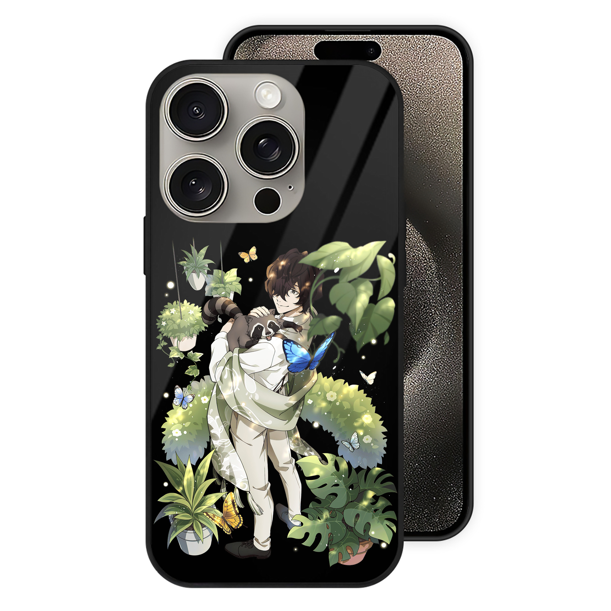 （画像用） 文豪ストレイドッグス Bungo Stray Dogs 【iPhone15Pro対応】スマホケース 耐衝撃＆黄変防止 背面ガラス