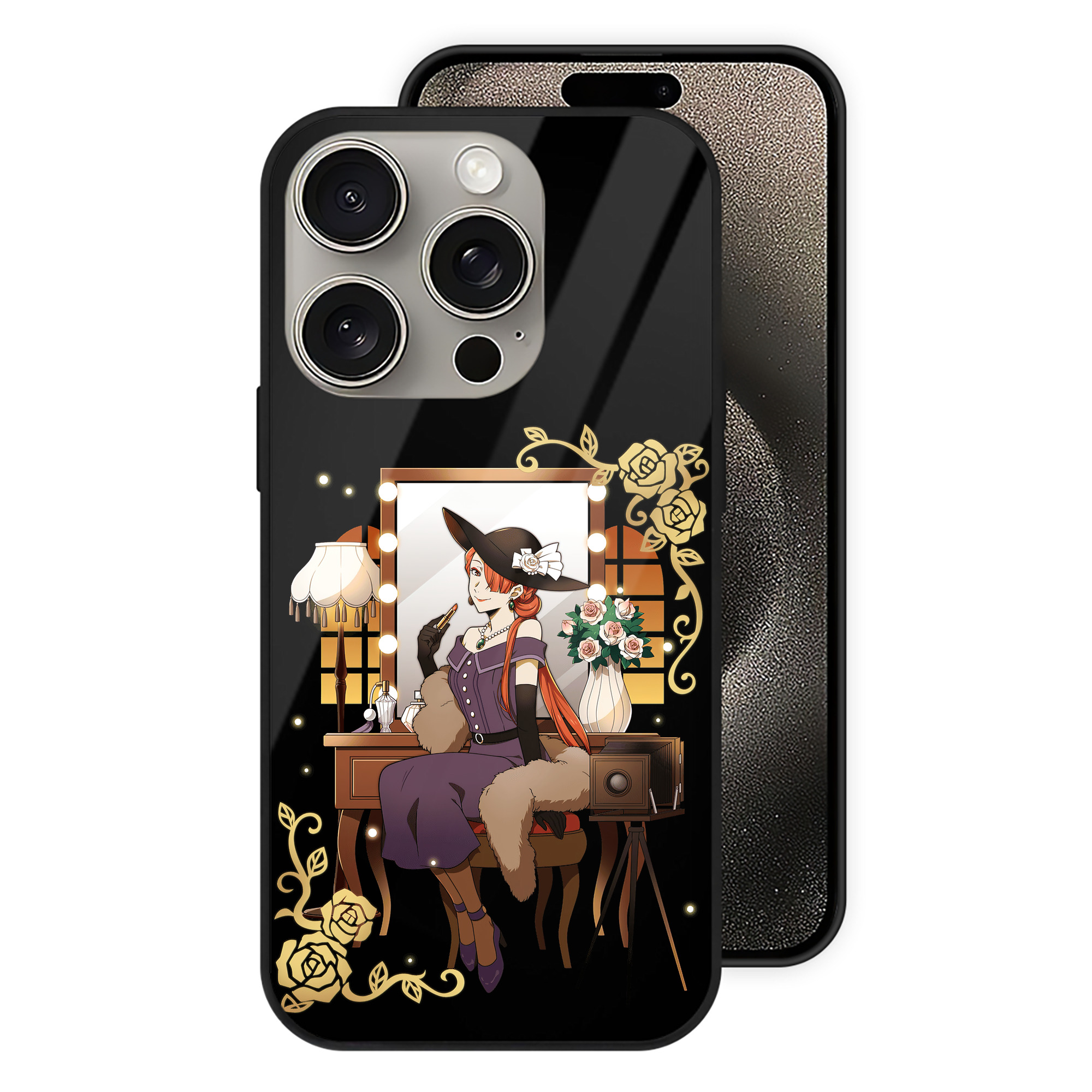 （画像用） 文豪ストレイドッグス Bungo Stray Dogs 【iPhone15Pro対応】スマホケース 耐衝撃＆黄変防止 背面ガラス