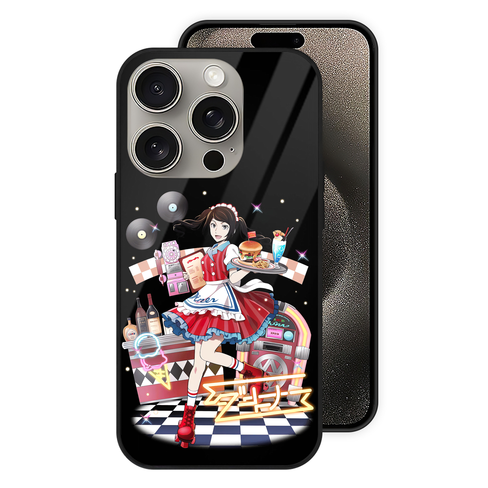 （画像用） 文豪ストレイドッグス Bungo Stray Dogs 【iPhone15Pro対応】スマホケース 耐衝撃＆黄変防止 背面ガラス