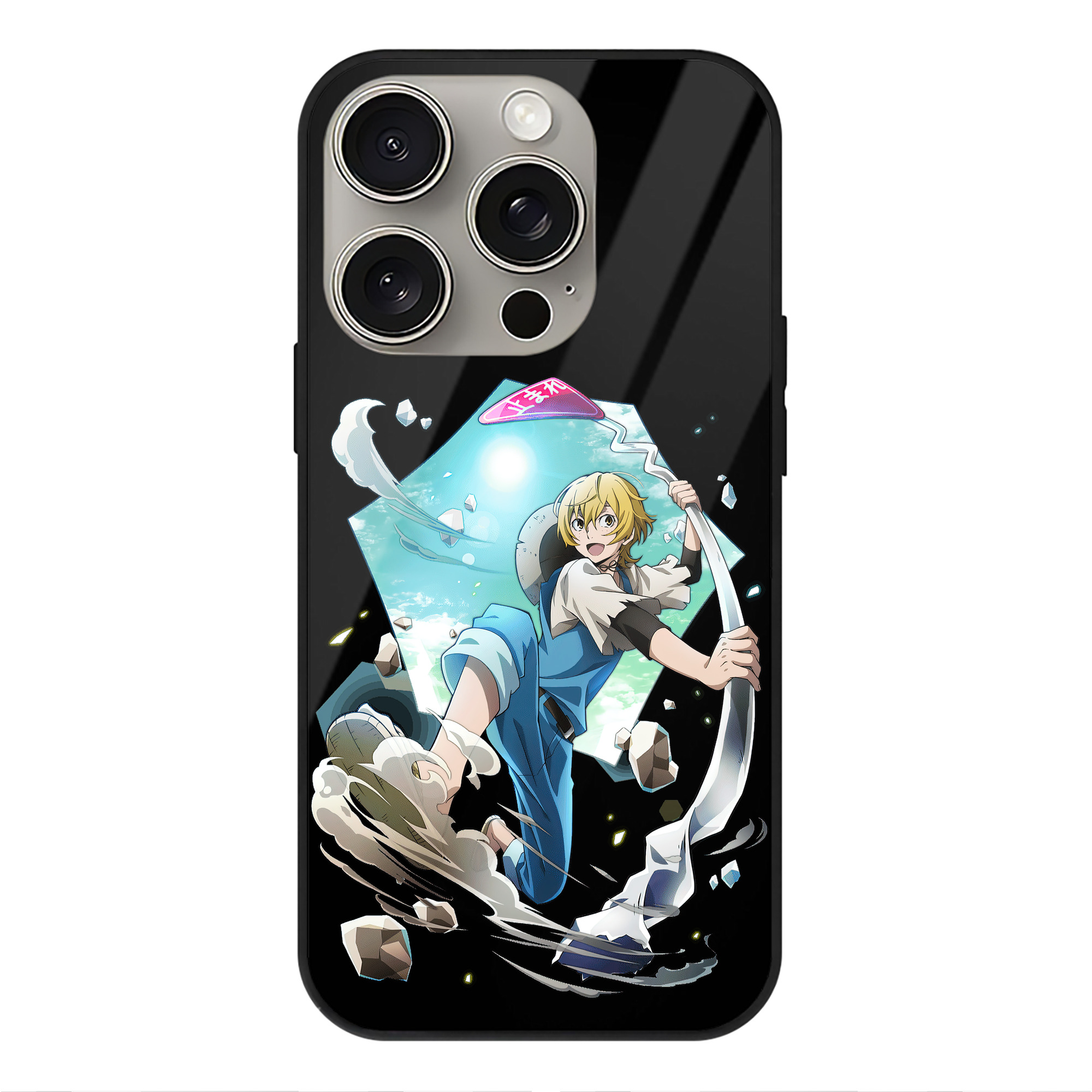 （画像用） 文豪ストレイドッグス Bungo Stray Dogs 【iPhone15Pro対応】スマホケース 耐衝撃＆黄変防止 背面ガラス