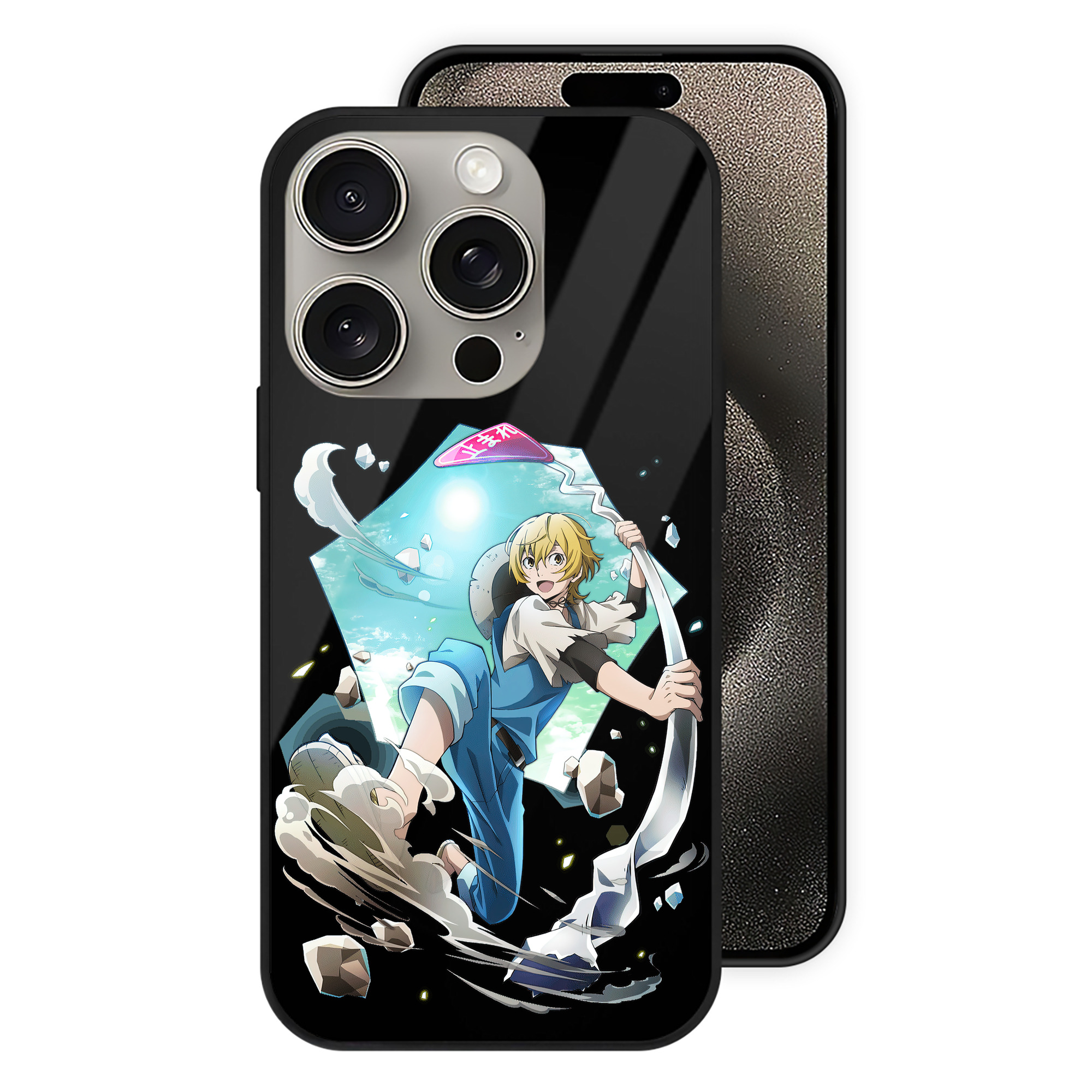 （画像用） 文豪ストレイドッグス Bungo Stray Dogs 【iPhone15Pro対応】スマホケース 耐衝撃＆黄変防止 背面ガラス