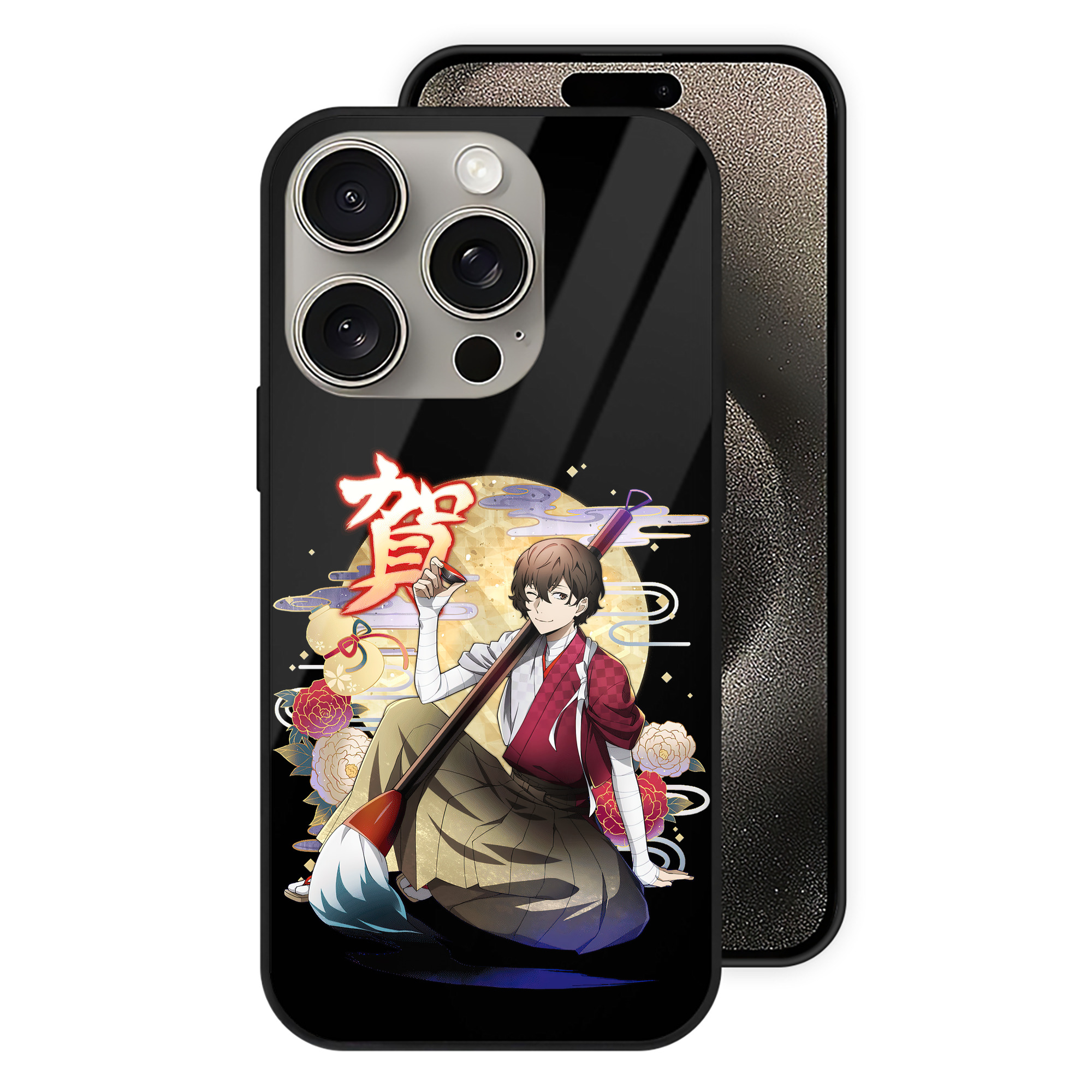 （画像用） 文豪ストレイドッグス Bungo Stray Dogs 【iPhone15Pro対応】スマホケース 耐衝撃＆黄変防止 背面ガラス