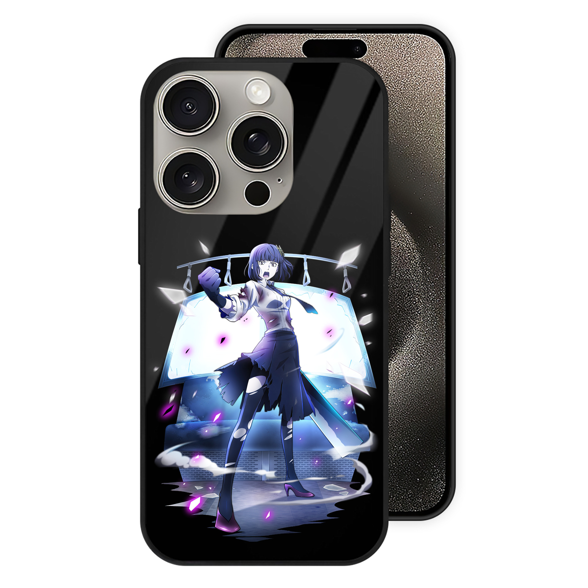 （画像用） 文豪ストレイドッグス Bungo Stray Dogs 【iPhone15Pro対応】スマホケース 耐衝撃＆黄変防止 背面ガラス
