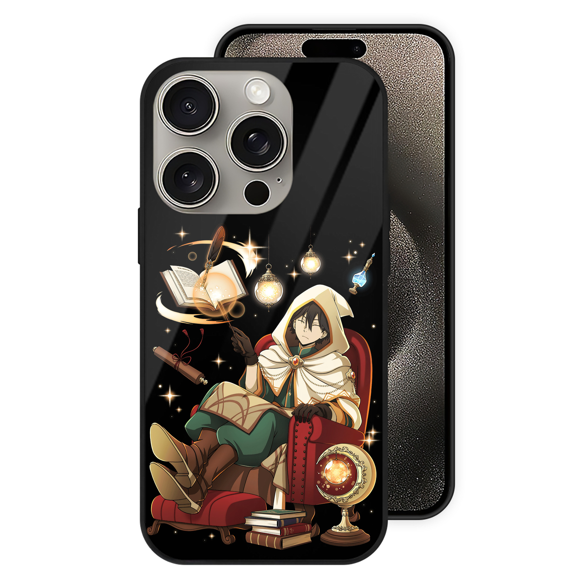 （画像用） 文豪ストレイドッグス Bungo Stray Dogs 【iPhone15Pro対応】スマホケース 耐衝撃＆黄変防止 背面ガラス