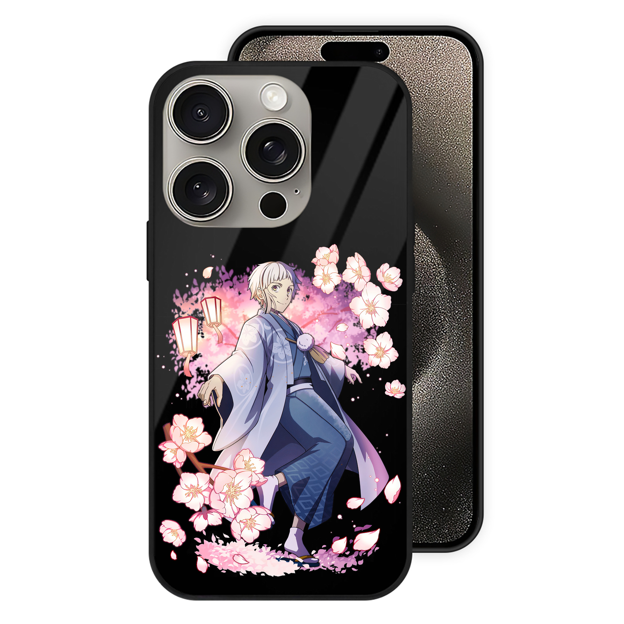 （画像用） 文豪ストレイドッグス Bungo Stray Dogs 【iPhone15Pro対応】スマホケース 耐衝撃＆黄変防止 背面ガラス