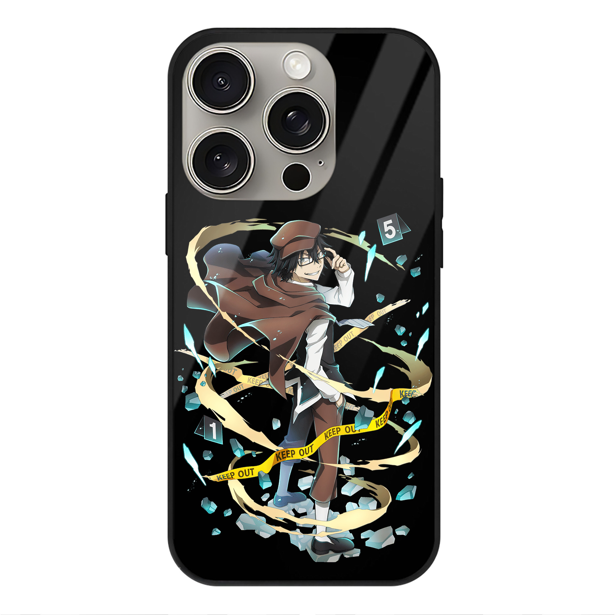 （画像用） 文豪ストレイドッグス Bungo Stray Dogs 【iPhone15Pro対応】スマホケース 耐衝撃＆黄変防止 背面ガラス