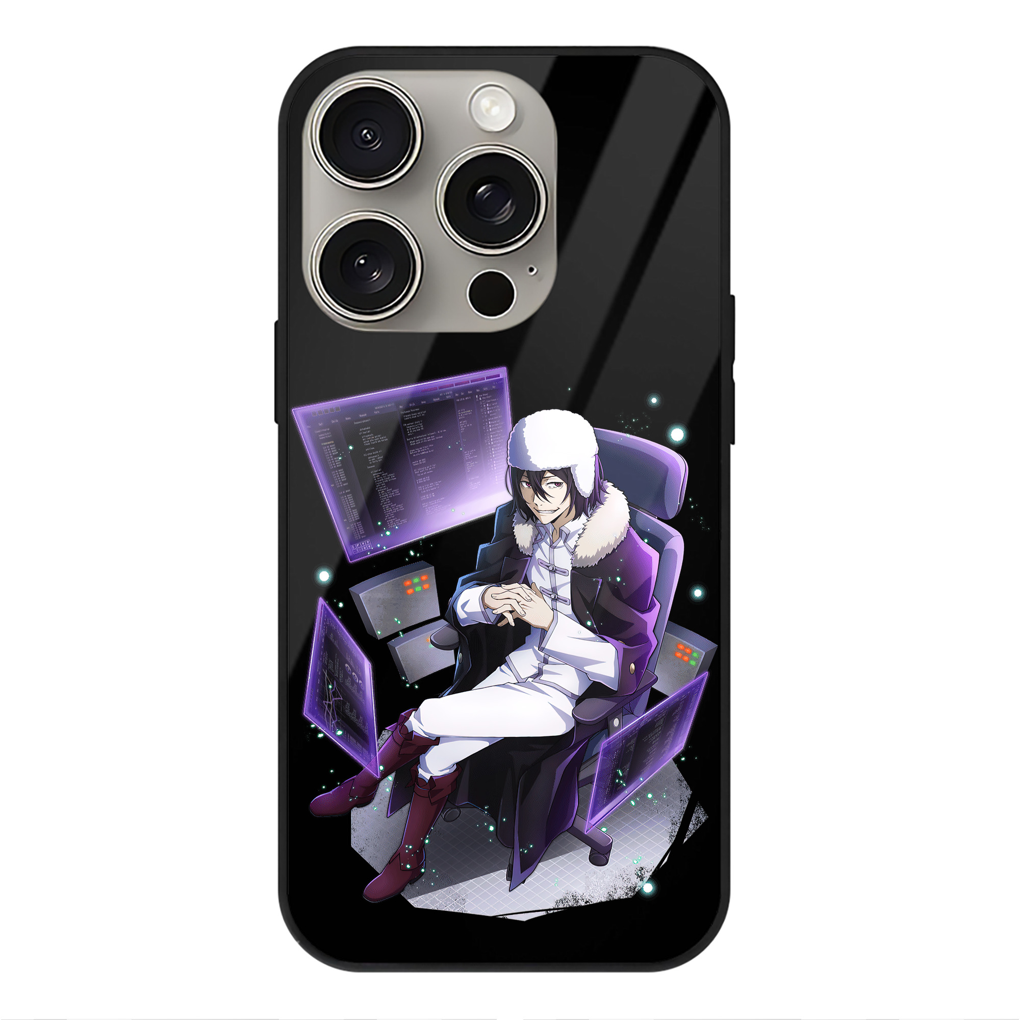 （画像用） 文豪ストレイドッグス Bungo Stray Dogs 【iPhone15Pro対応】スマホケース 耐衝撃＆黄変防止 背面ガラス