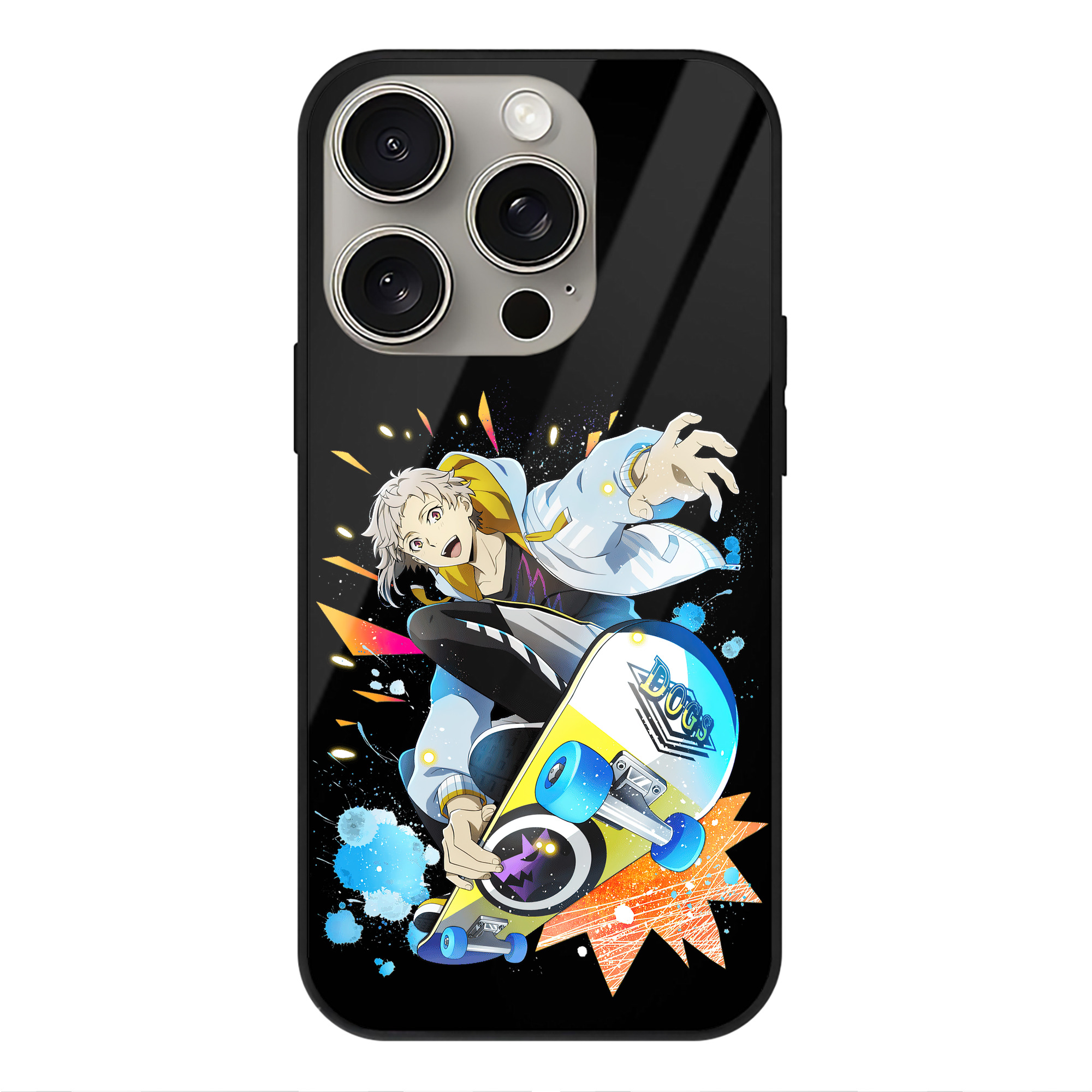 （画像用） 文豪ストレイドッグス Bungo Stray Dogs 【iPhone15Pro対応】スマホケース 耐衝撃＆黄変防止 背面ガラス