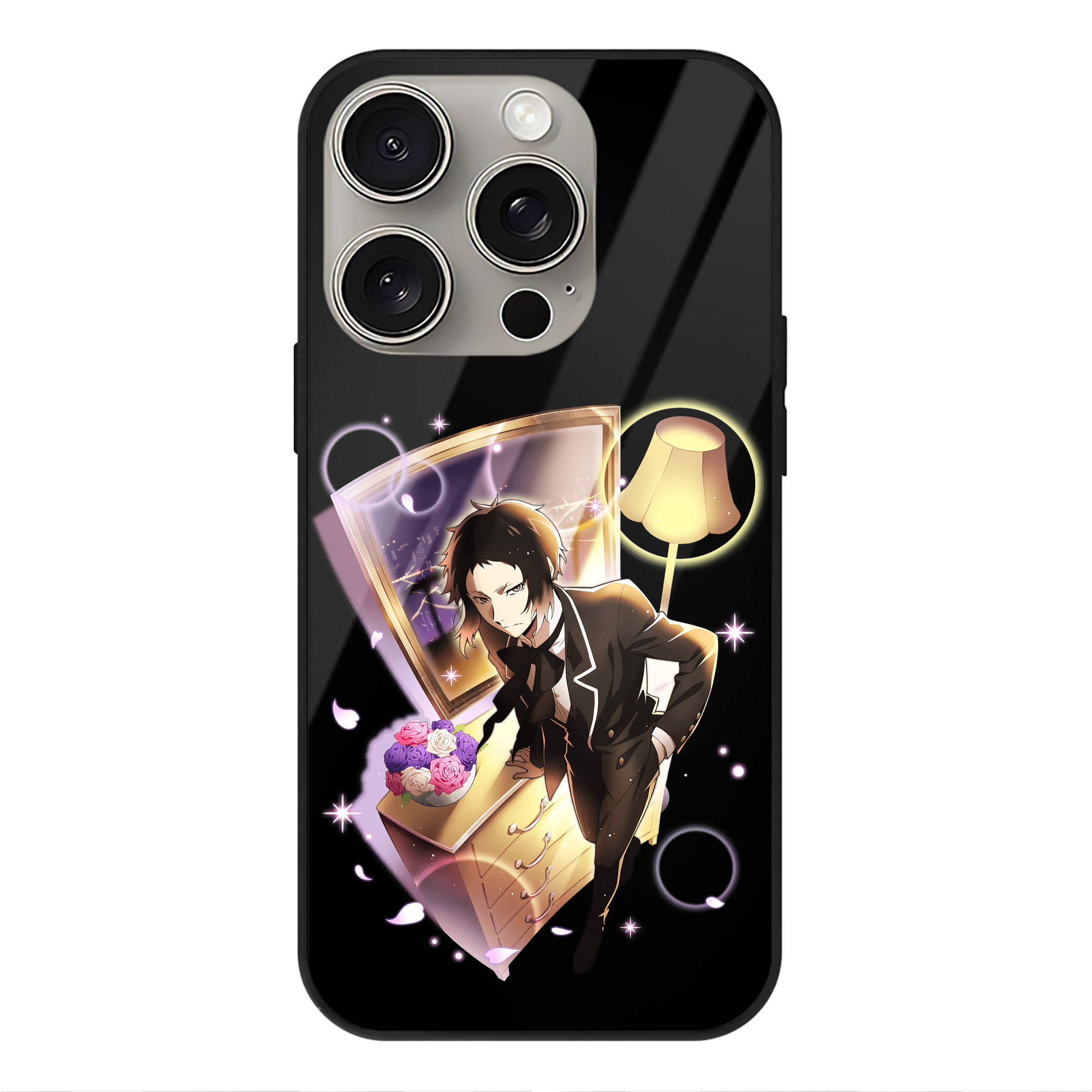 （画像用） 文豪ストレイドッグス Bungo Stray Dogs 【iPhone15Pro対応】スマホケース 耐衝撃＆黄変防止 背面ガラス