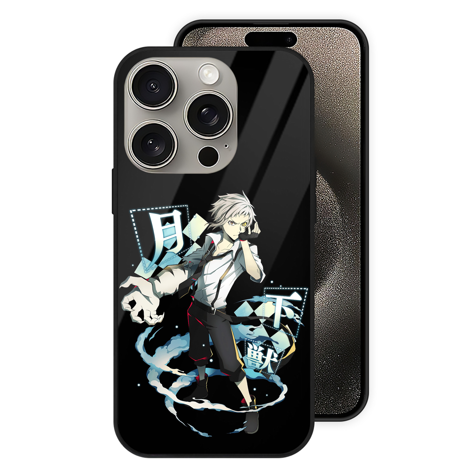 （画像用） 文豪ストレイドッグス Bungo Stray Dogs 【iPhone15Pro対応】スマホケース 耐衝撃＆黄変防止 背面ガラス