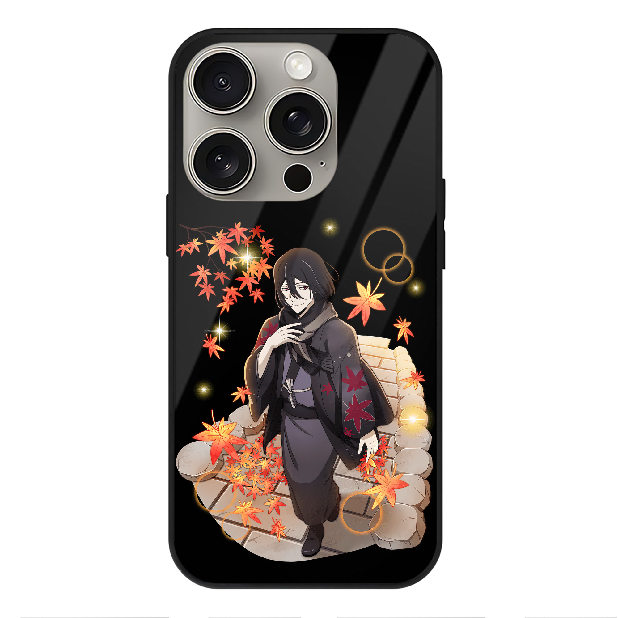 （画像用） 文豪ストレイドッグス Bungo Stray Dogs 【iPhone15Pro対応】スマホケース 耐衝撃＆黄変防止 背面ガラス
