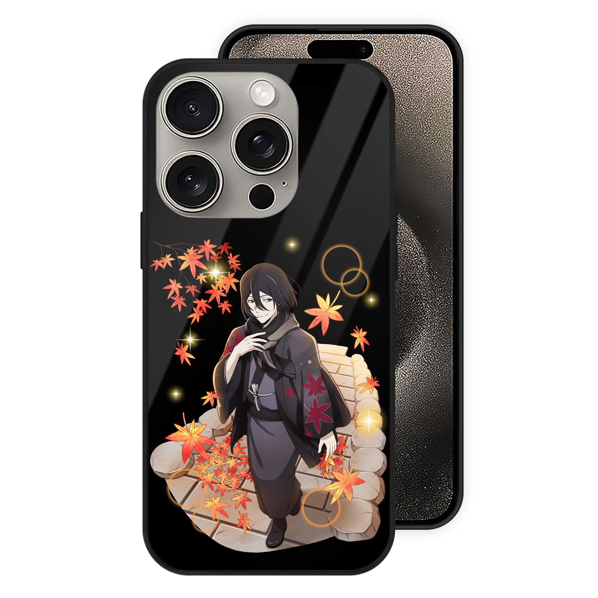 （画像用） 文豪ストレイドッグス Bungo Stray Dogs 【iPhone15Pro対応】スマホケース 耐衝撃＆黄変防止 背面ガラス