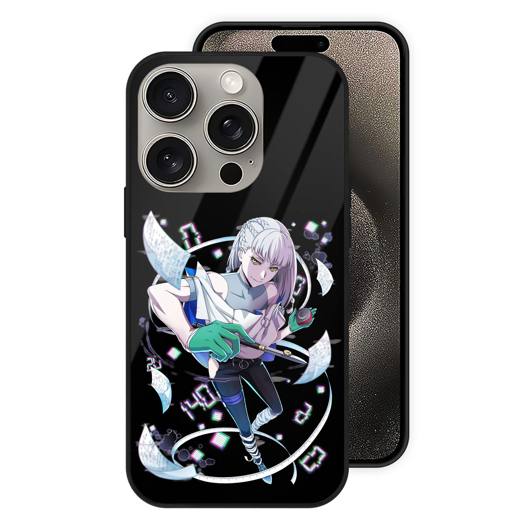 （画像用） 文豪ストレイドッグス Bungo Stray Dogs 【iPhone15Pro対応】スマホケース 耐衝撃＆黄変防止 背面ガラス