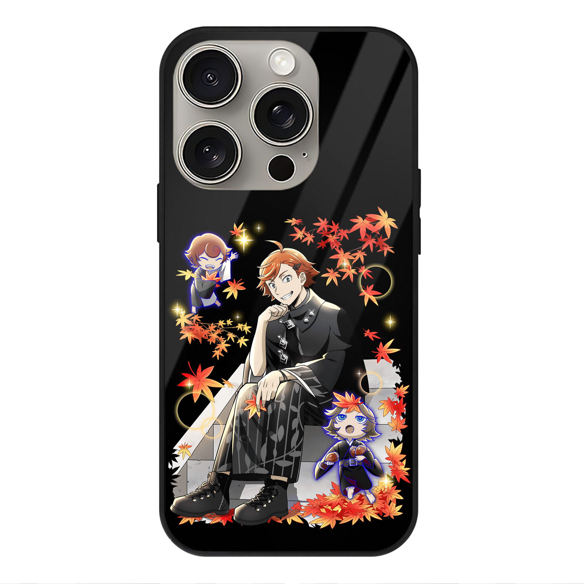 （画像用） 文豪ストレイドッグス Bungo Stray Dogs 【iPhone15Pro対応】スマホケース 耐衝撃＆黄変防止 背面ガラス