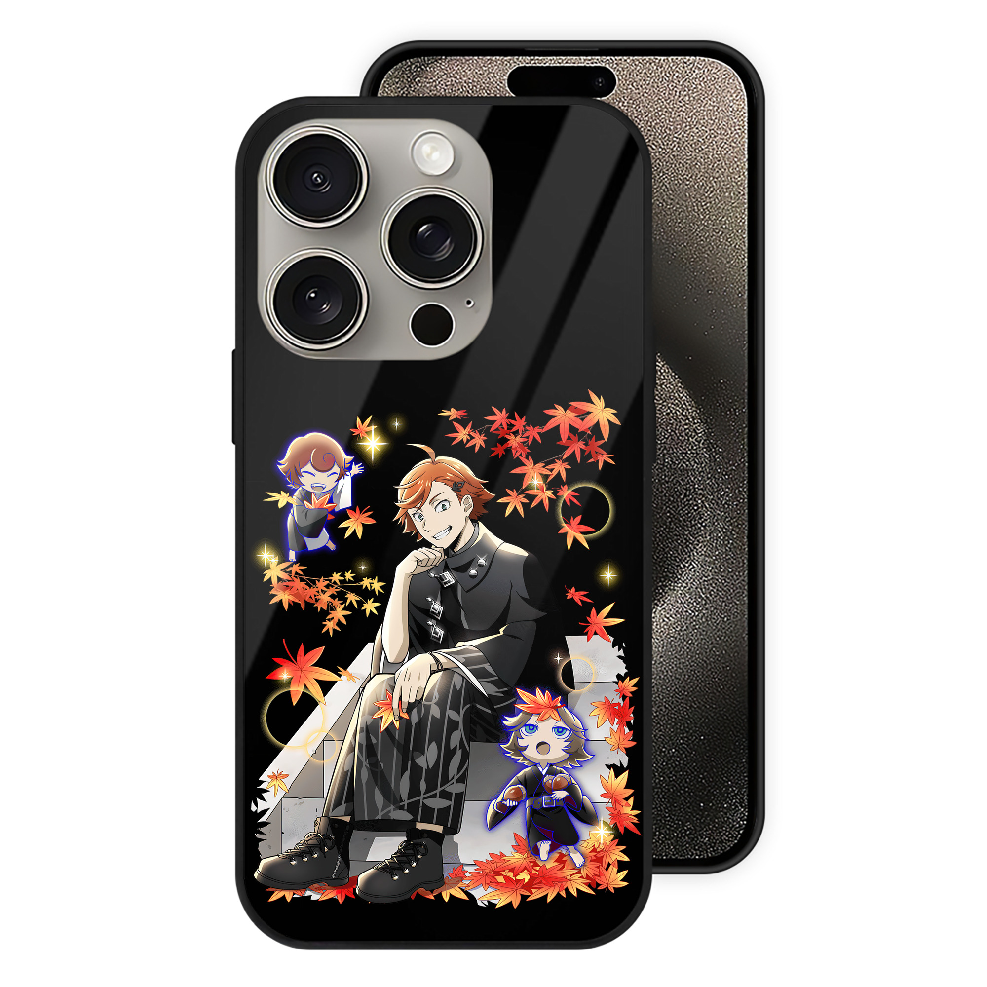 （画像用） 文豪ストレイドッグス Bungo Stray Dogs 【iPhone15Pro対応】スマホケース 耐衝撃＆黄変防止 背面ガラス