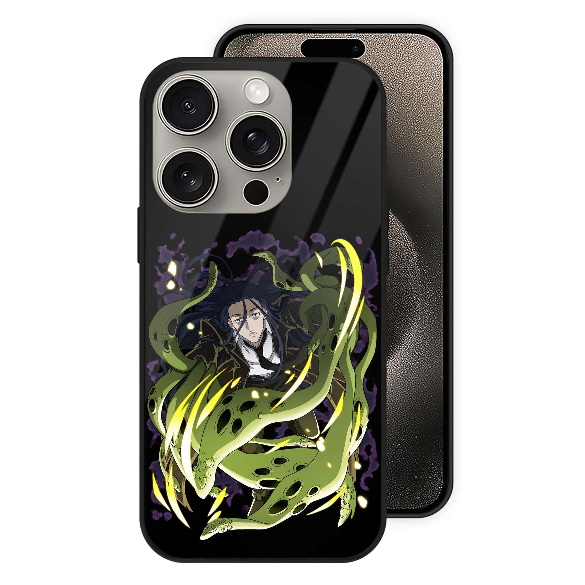 （画像用） 文豪ストレイドッグス Bungo Stray Dogs 【iPhone15Pro対応】スマホケース 耐衝撃＆黄変防止 背面ガラス