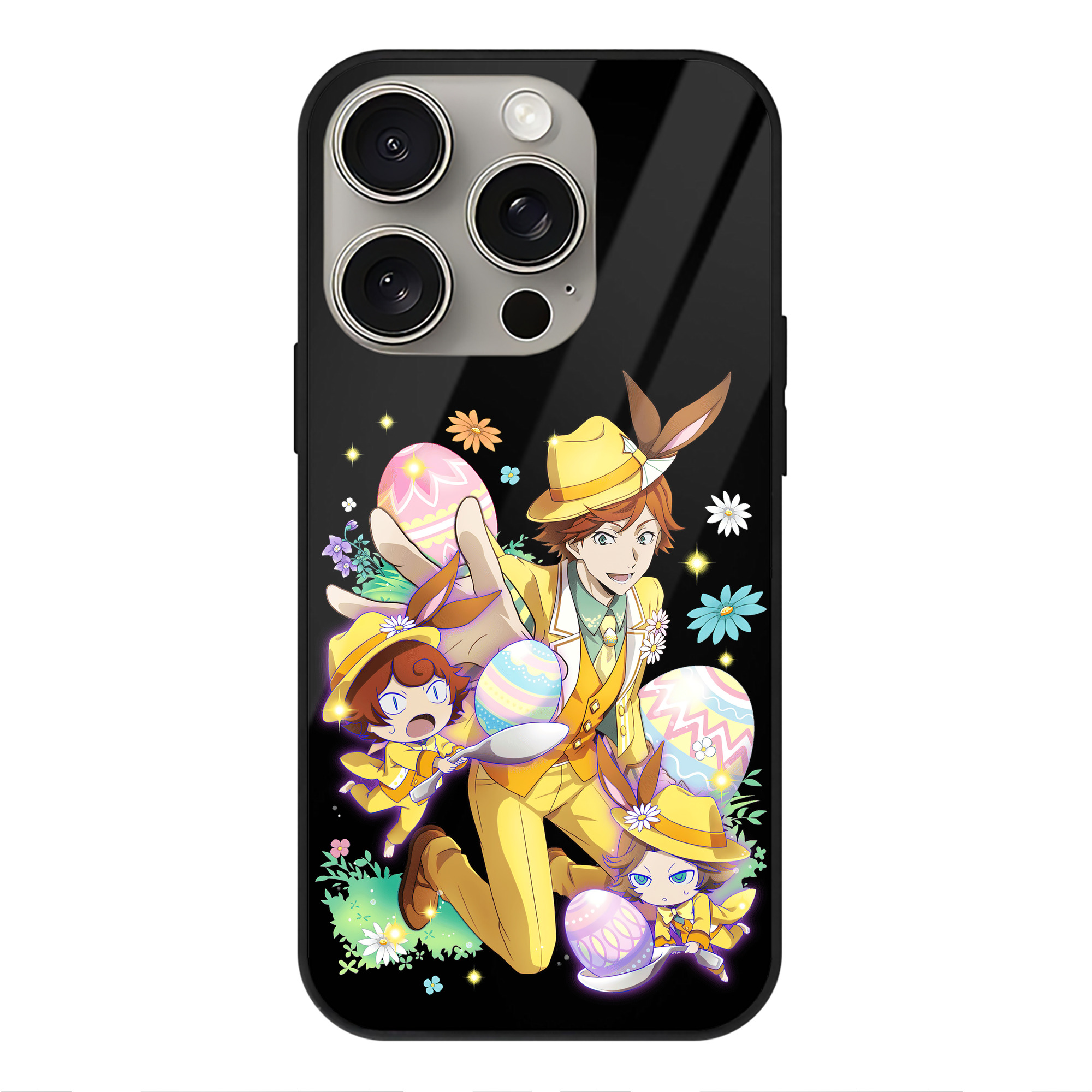 （画像用） 文豪ストレイドッグス Bungo Stray Dogs 【iPhone15Pro対応】スマホケース 耐衝撃＆黄変防止 背面ガラス