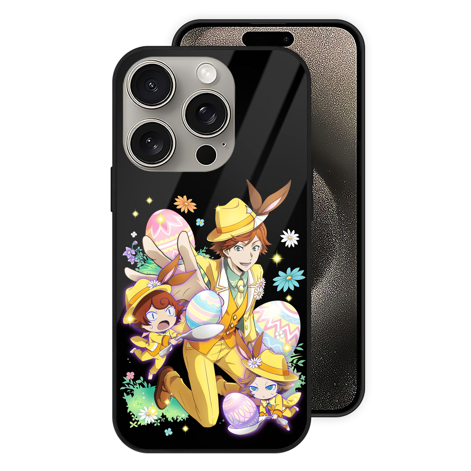 （画像用） 文豪ストレイドッグス Bungo Stray Dogs 【iPhone15Pro対応】スマホケース 耐衝撃＆黄変防止 背面ガラス