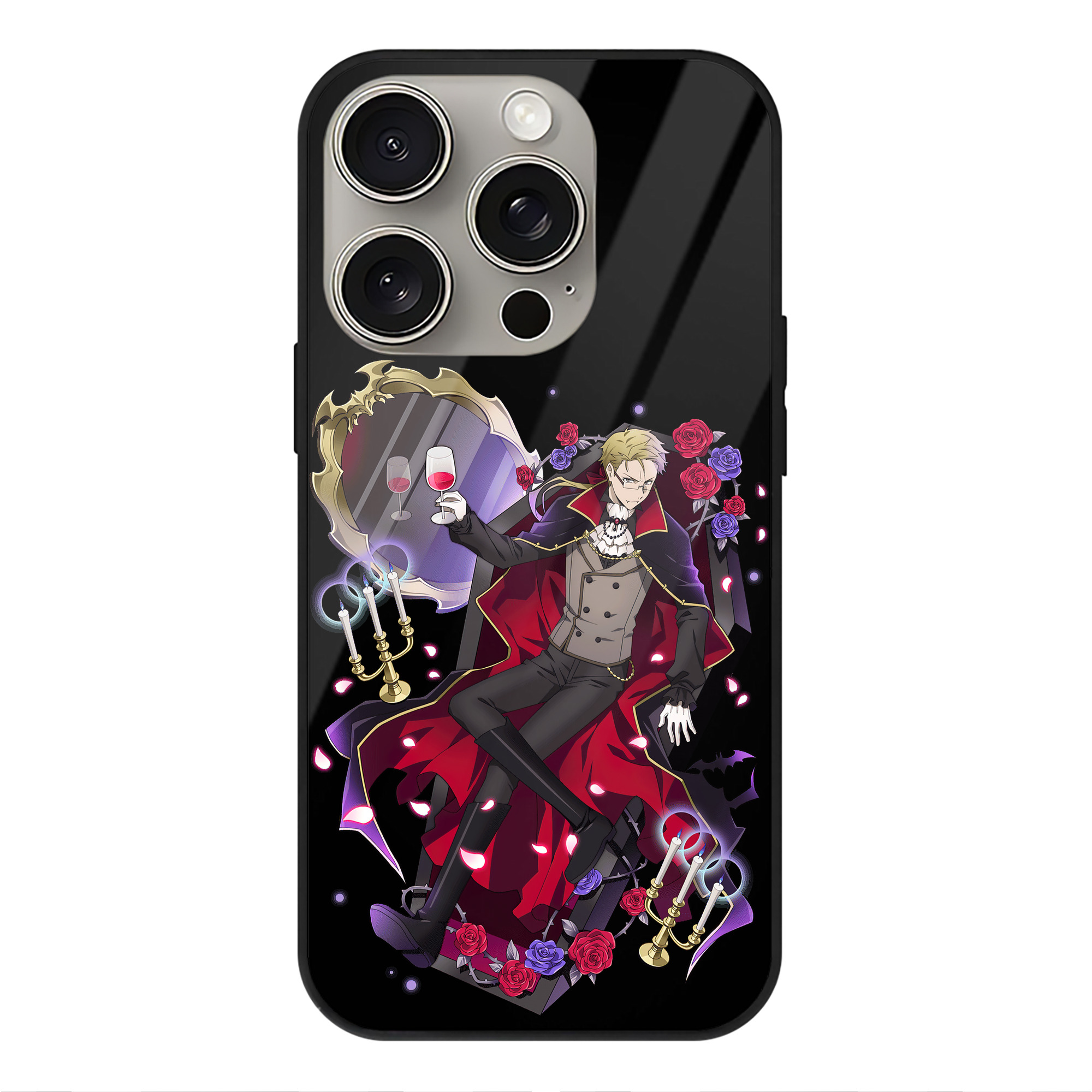 （画像用） 文豪ストレイドッグス Bungo Stray Dogs 【iPhone15Pro対応】スマホケース 耐衝撃＆黄変防止 背面ガラス