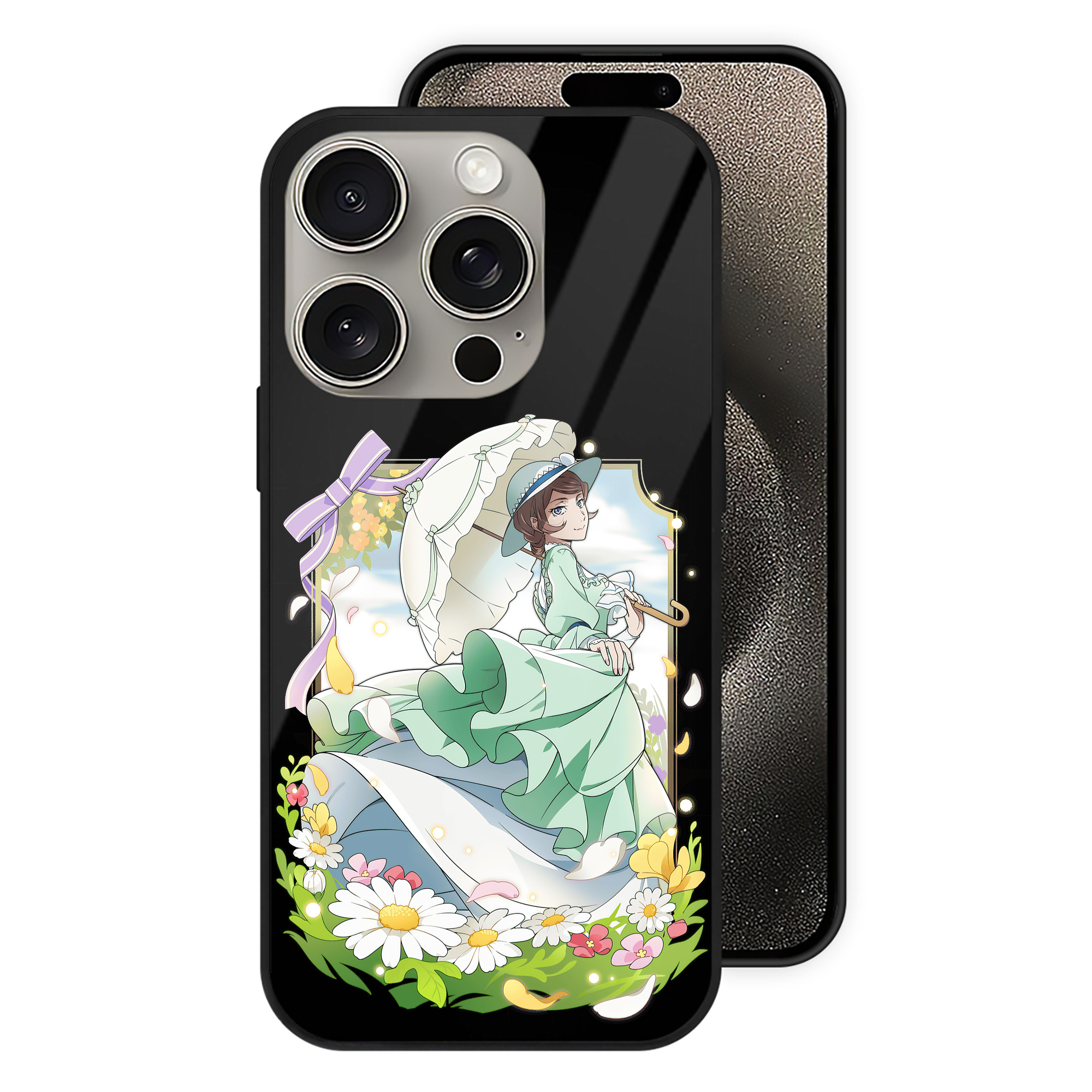 （画像用） 文豪ストレイドッグス Bungo Stray Dogs 【iPhone15Pro対応】スマホケース 耐衝撃＆黄変防止 背面ガラス