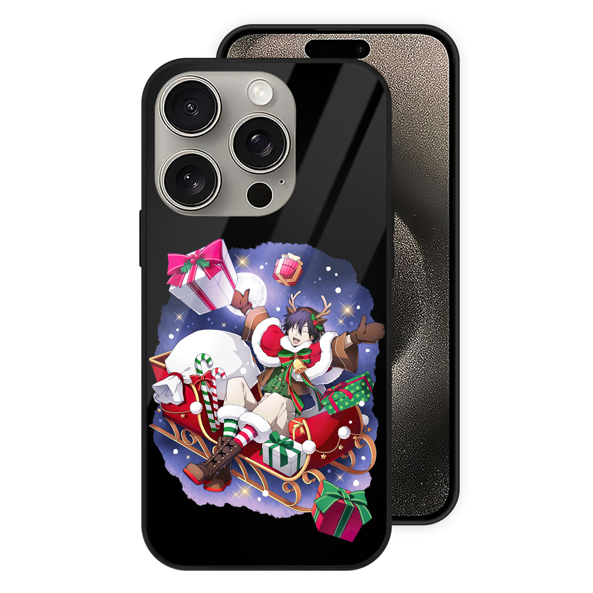 （画像用） 文豪ストレイドッグス Bungo Stray Dogs 【iPhone15Pro対応】スマホケース 耐衝撃＆黄変防止 背面ガラス