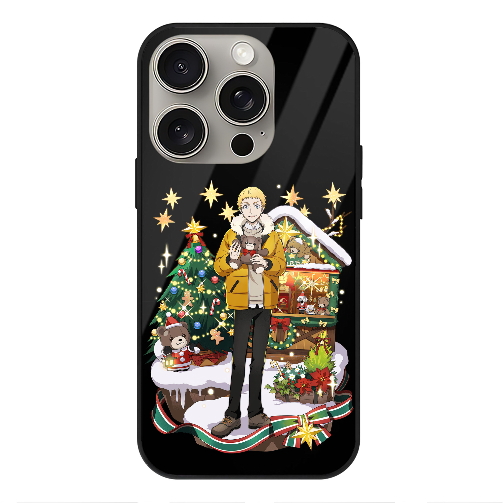 （画像用） 文豪ストレイドッグス Bungo Stray Dogs 【iPhone15Pro対応】スマホケース 耐衝撃＆黄変防止 背面ガラス