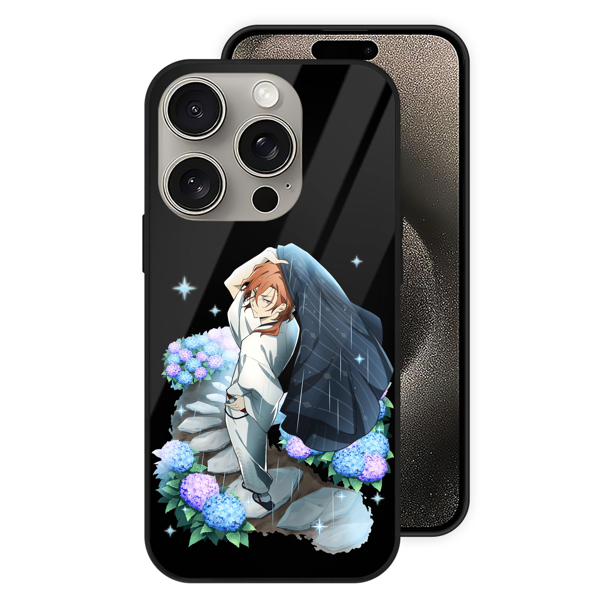 （画像用） 文豪ストレイドッグス Bungo Stray Dogs 【iPhone15Pro対応】スマホケース 耐衝撃＆黄変防止 背面ガラス