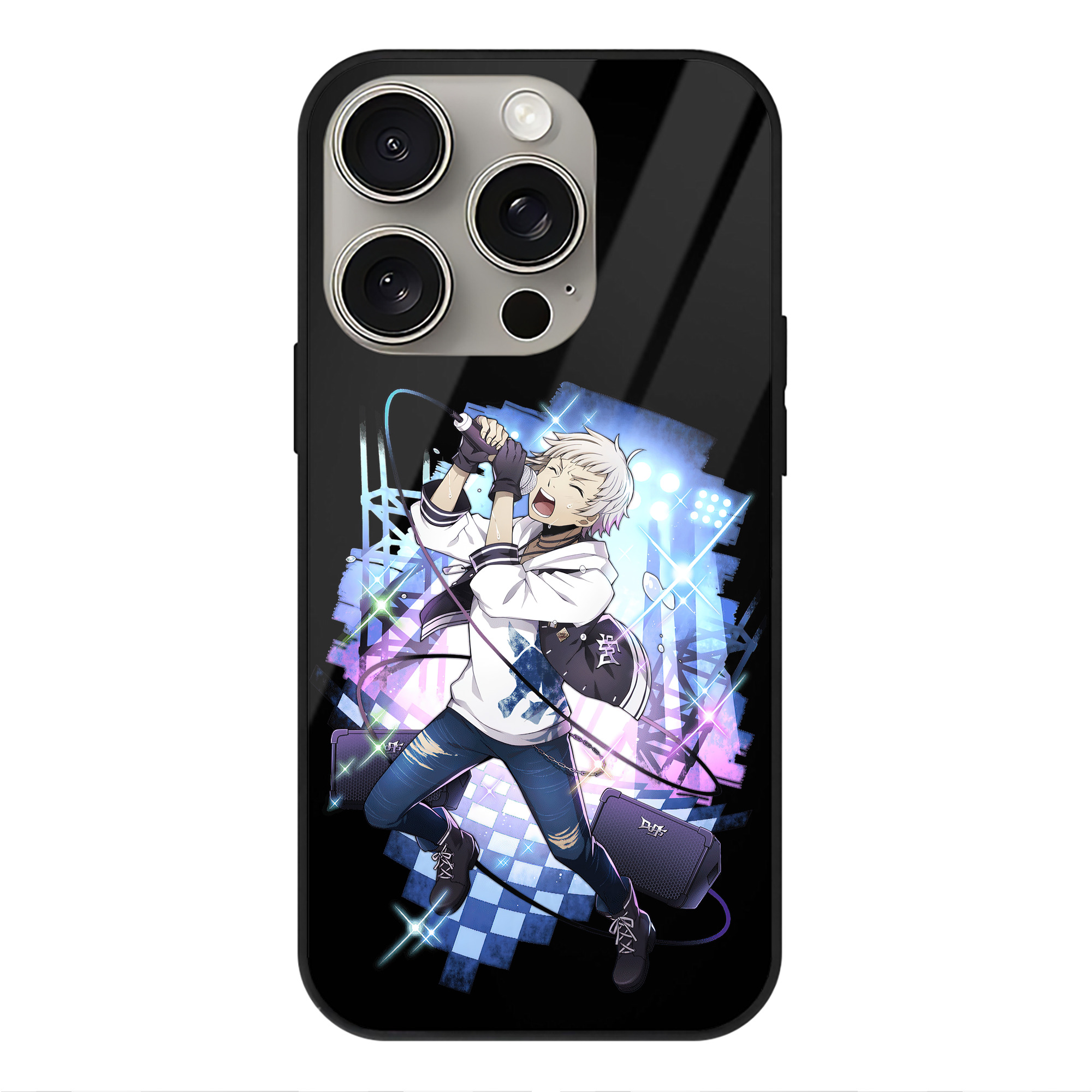 （画像用） 文豪ストレイドッグス Bungo Stray Dogs 【iPhone15Pro対応】スマホケース 耐衝撃＆黄変防止 背面ガラス