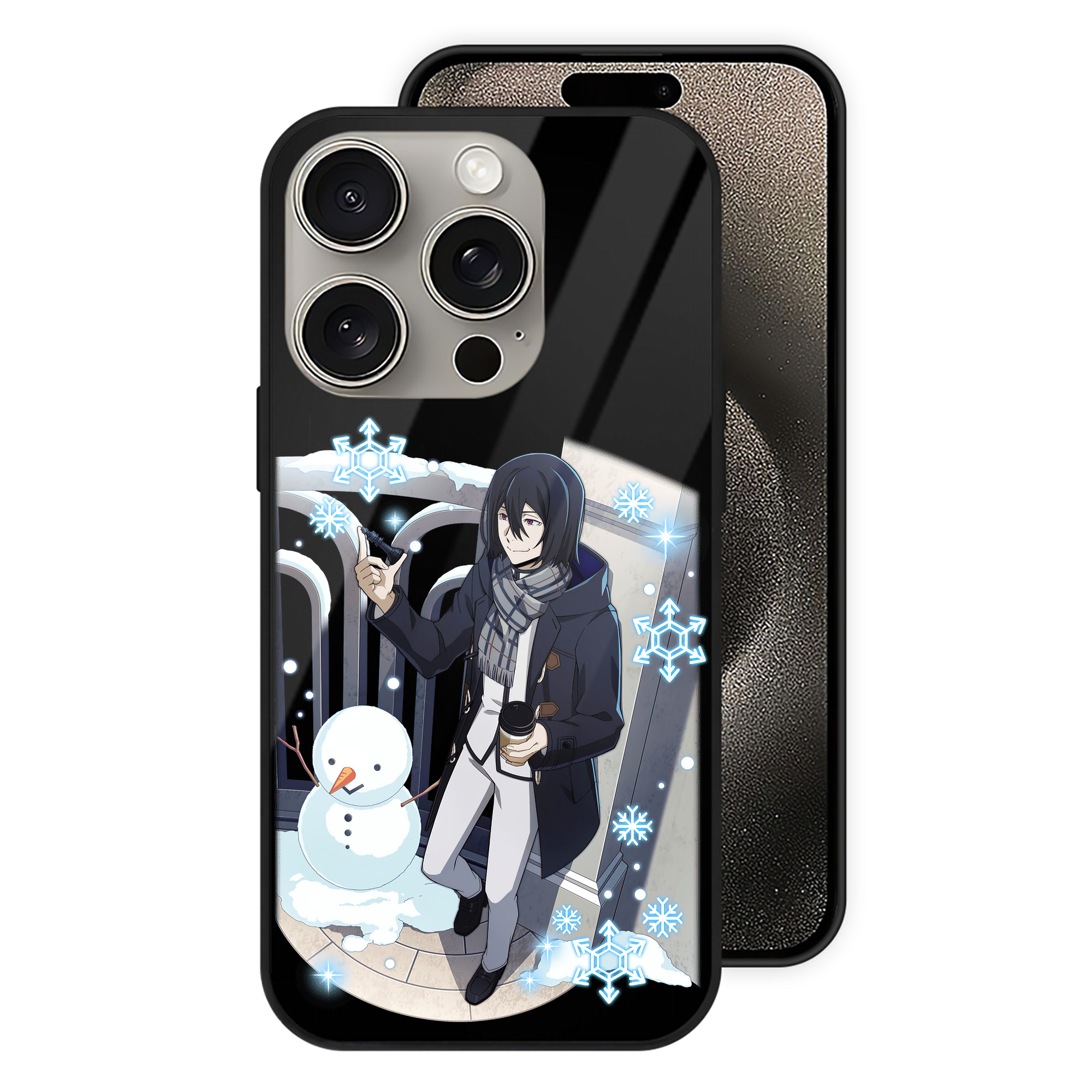 （画像用） 文豪ストレイドッグス Bungo Stray Dogs 【iPhone15Pro対応】スマホケース 耐衝撃＆黄変防止 背面ガラス