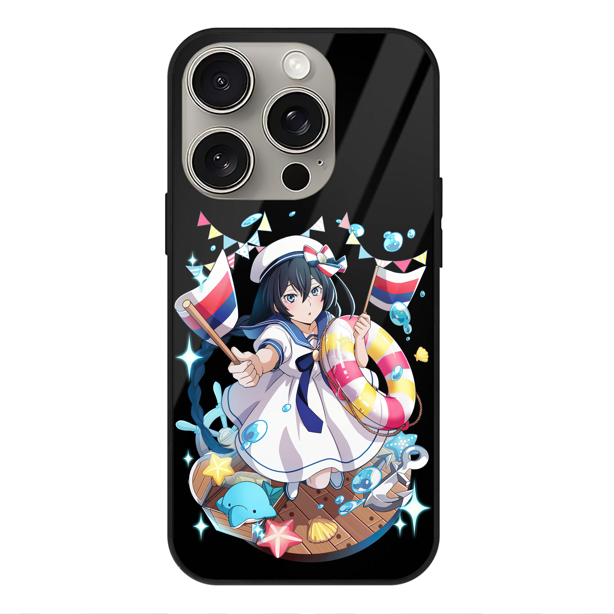 （画像用） 文豪ストレイドッグス Bungo Stray Dogs 【iPhone15Pro対応】スマホケース 耐衝撃＆黄変防止 背面ガラス