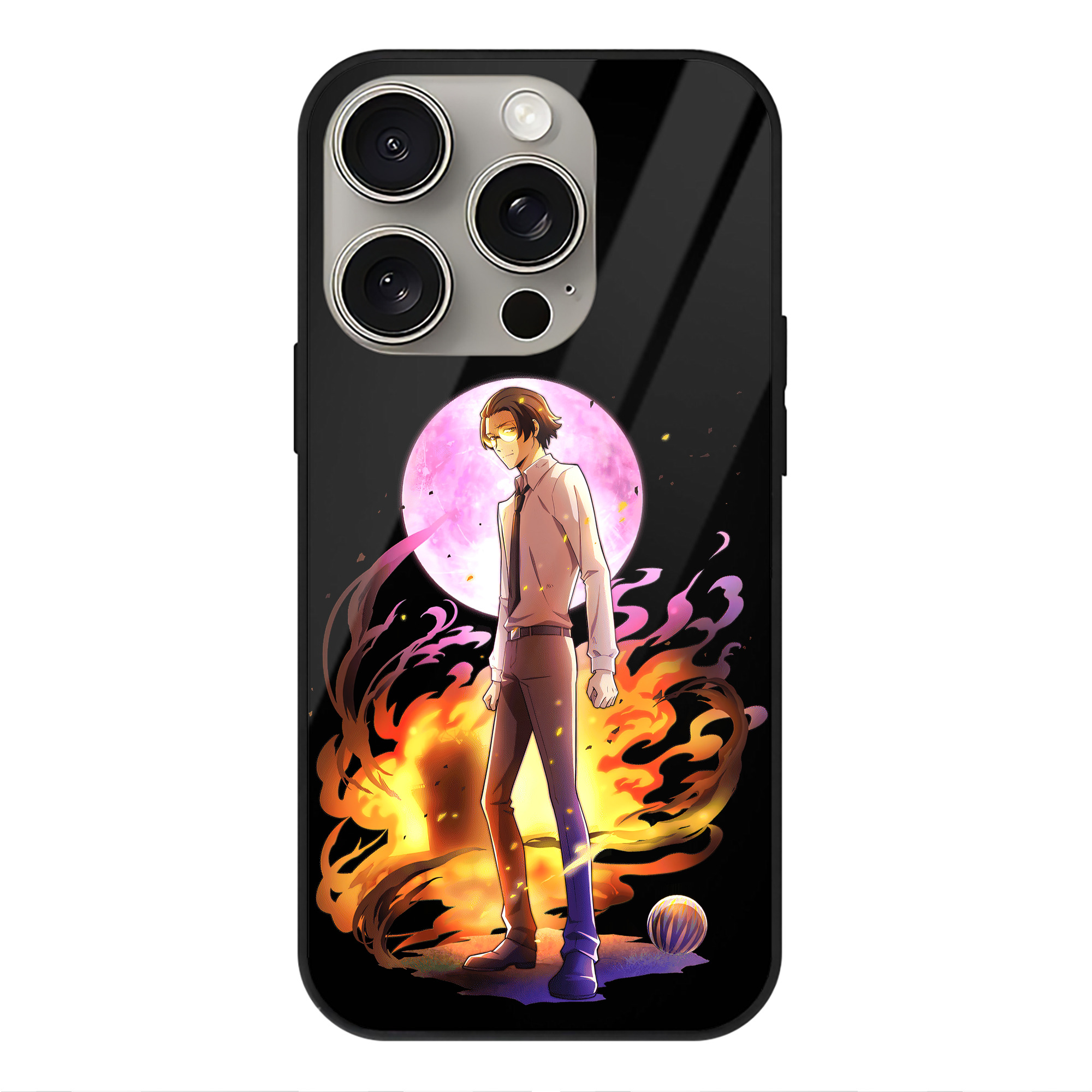 （画像用） 文豪ストレイドッグス Bungo Stray Dogs 【iPhone15Pro対応】スマホケース 耐衝撃＆黄変防止 背面ガラス