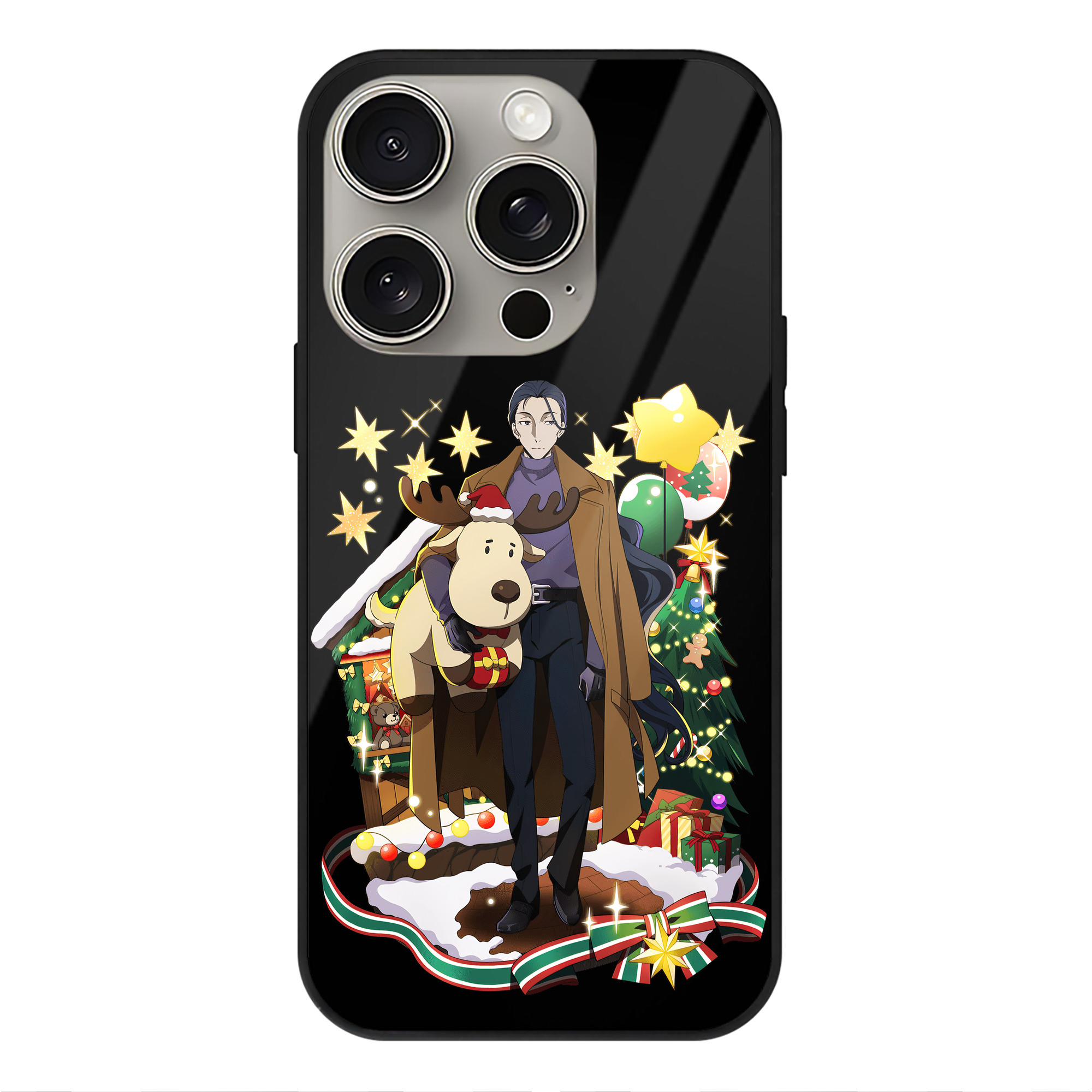 （画像用） 文豪ストレイドッグス Bungo Stray Dogs 【iPhone15Pro対応】スマホケース 耐衝撃＆黄変防止 背面ガラス