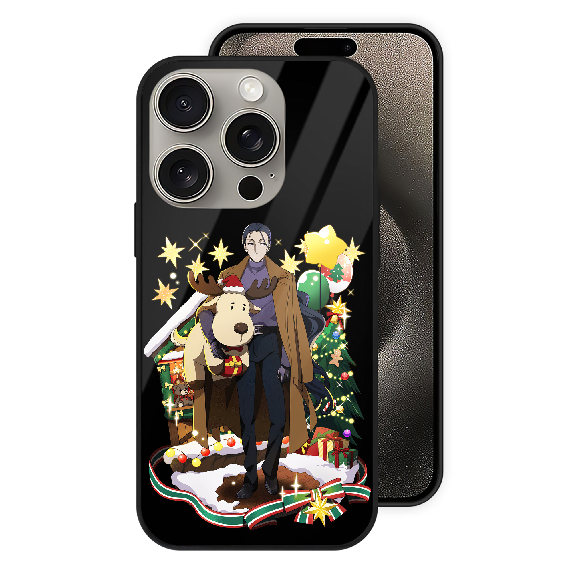 （画像用） 文豪ストレイドッグス Bungo Stray Dogs 【iPhone15Pro対応】スマホケース 耐衝撃＆黄変防止 背面ガラス