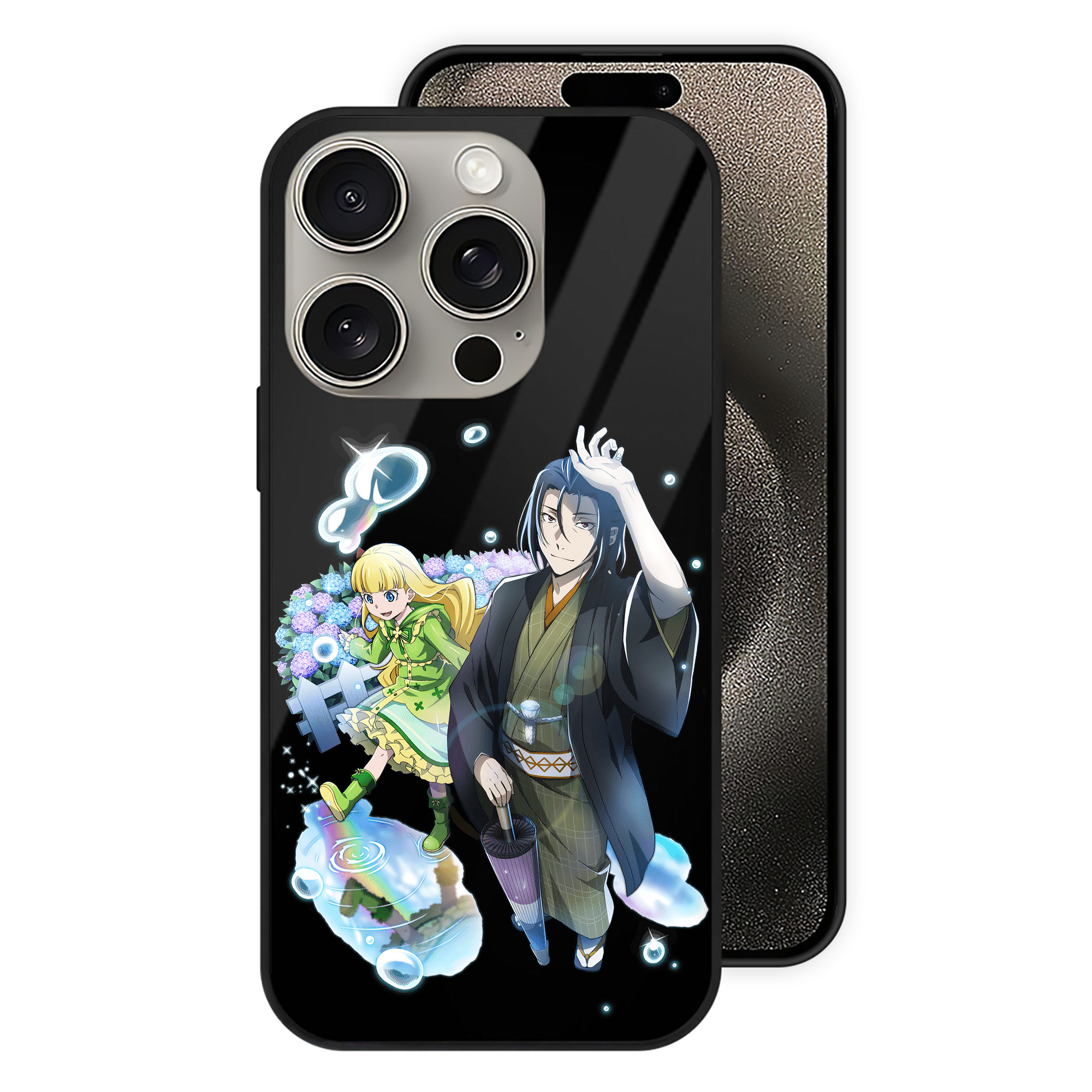 （画像用） 文豪ストレイドッグス Bungo Stray Dogs 【iPhone15Pro対応】スマホケース 耐衝撃＆黄変防止 背面ガラス