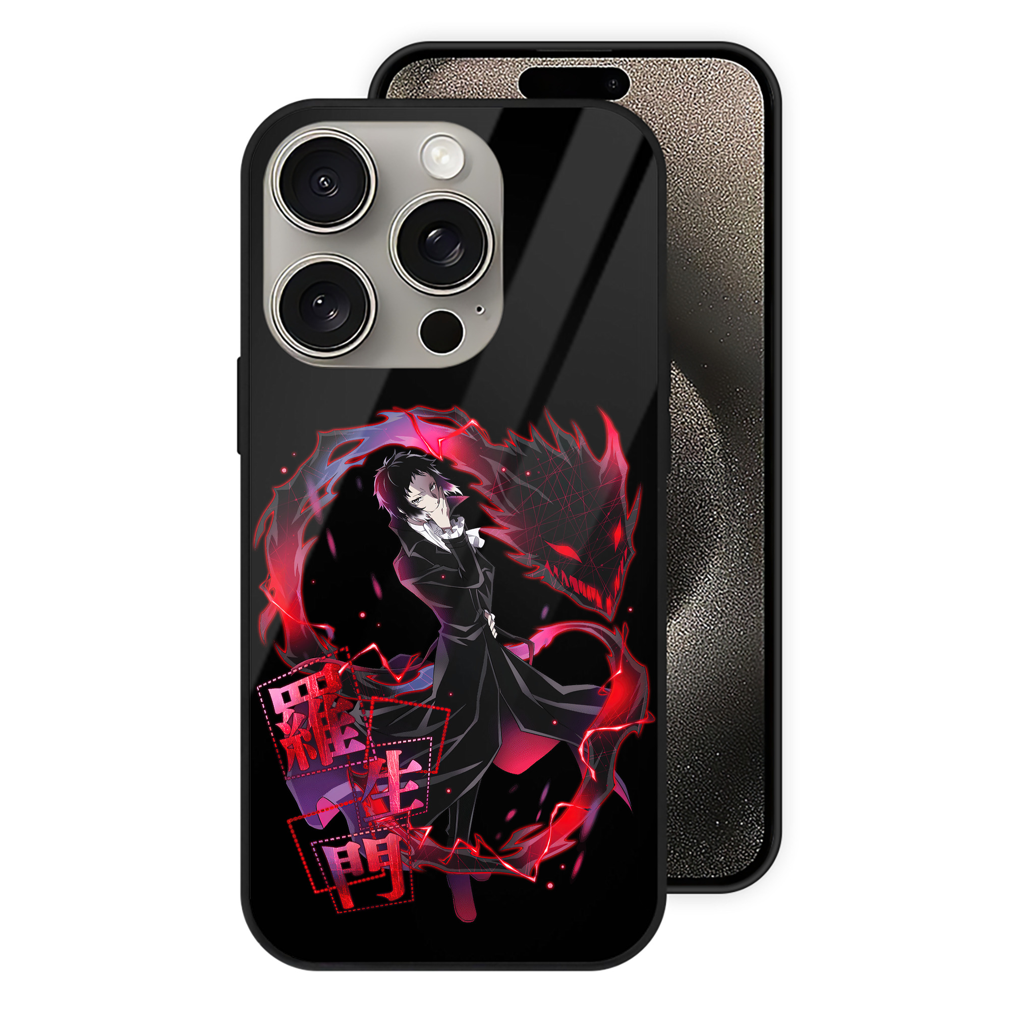 （画像用） 文豪ストレイドッグス Bungo Stray Dogs 【iPhone15Pro対応】スマホケース 耐衝撃＆黄変防止 背面ガラス