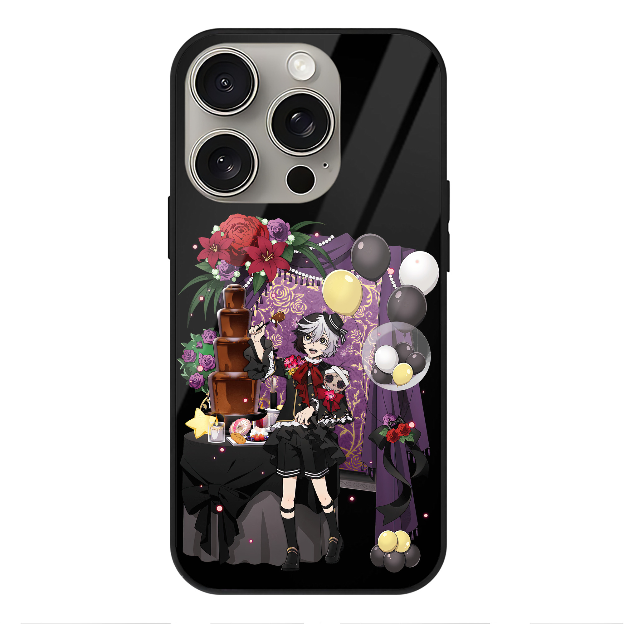 （画像用） 文豪ストレイドッグス Bungo Stray Dogs 【iPhone15Pro対応】スマホケース 耐衝撃＆黄変防止 背面ガラス