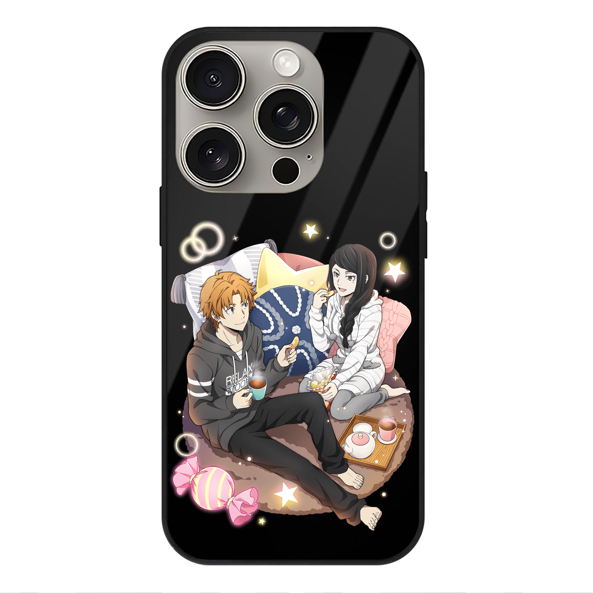 （画像用） 文豪ストレイドッグス Bungo Stray Dogs 【iPhone15Pro対応】スマホケース 耐衝撃＆黄変防止 背面ガラス