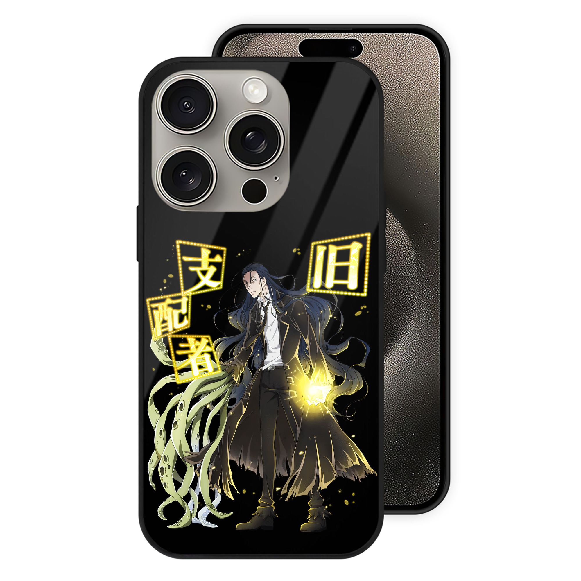（画像用） 文豪ストレイドッグス Bungo Stray Dogs 【iPhone15Pro対応】スマホケース 耐衝撃＆黄変防止 背面ガラス
