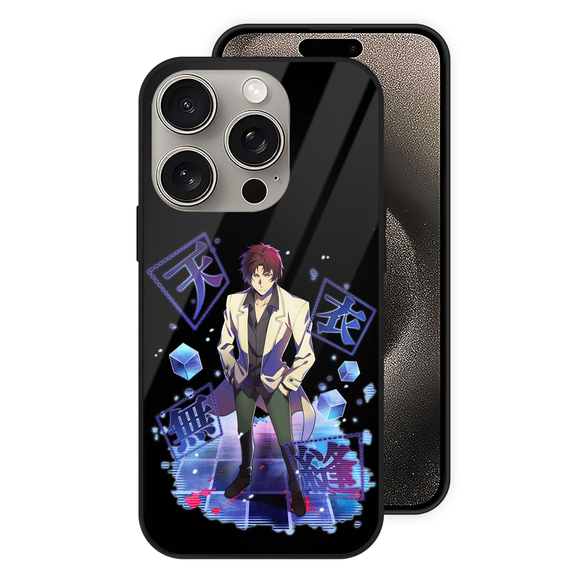 （画像用） 文豪ストレイドッグス Bungo Stray Dogs 【iPhone15Pro対応】スマホケース 耐衝撃＆黄変防止 背面ガラス