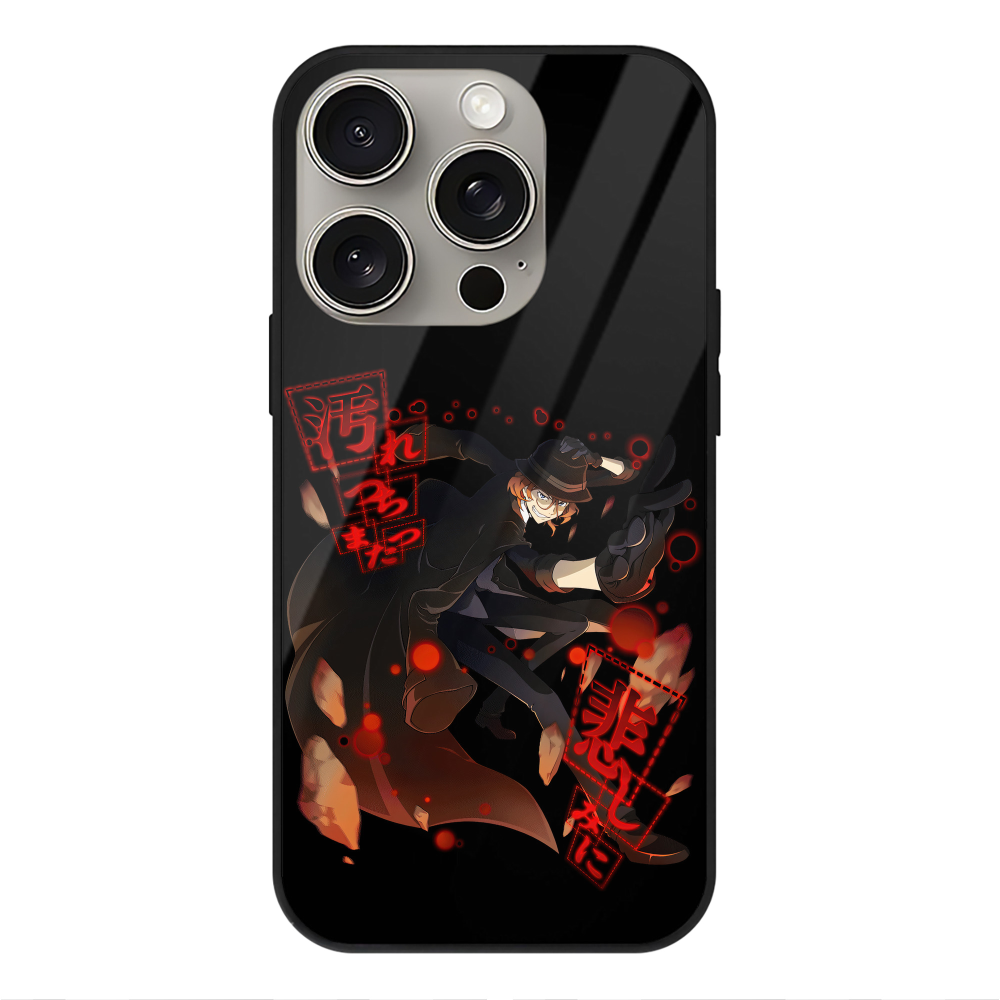 （画像用） 文豪ストレイドッグス Bungo Stray Dogs 【iPhone15Pro対応】スマホケース 耐衝撃＆黄変防止 背面ガラス