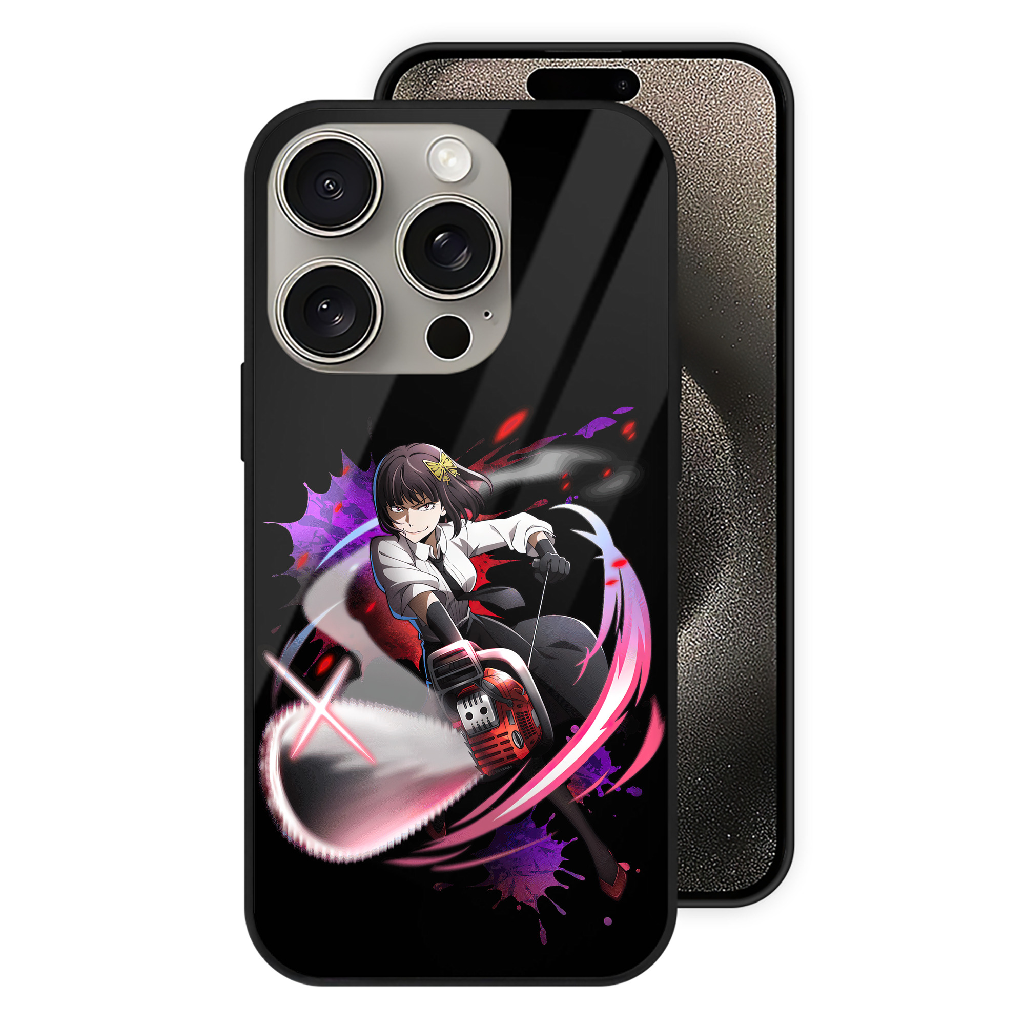 （画像用） 文豪ストレイドッグス Bungo Stray Dogs 【iPhone15Pro対応】スマホケース 耐衝撃＆黄変防止 背面ガラス