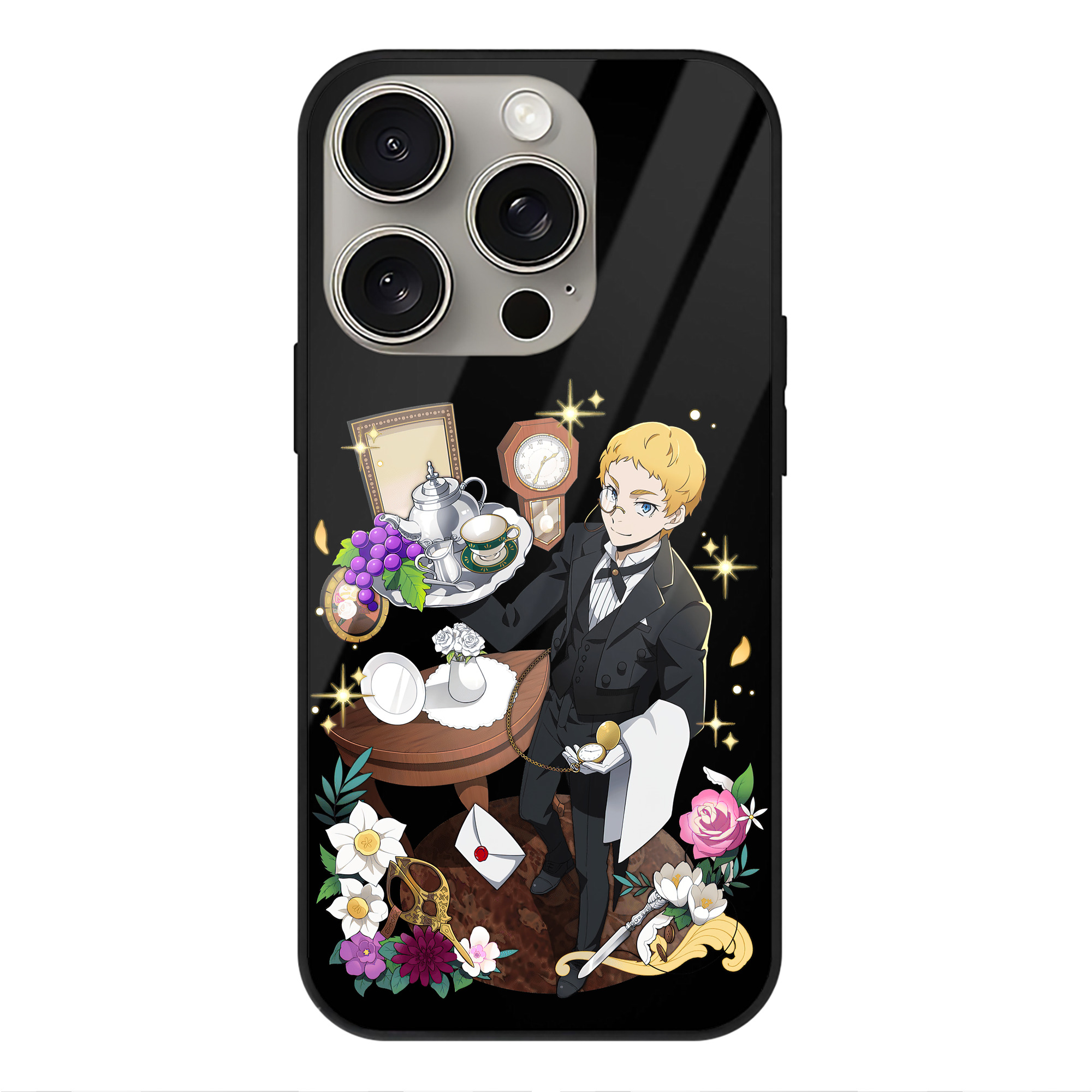 （画像用） 文豪ストレイドッグス Bungo Stray Dogs 【iPhone15Pro対応】スマホケース 耐衝撃＆黄変防止 背面ガラス