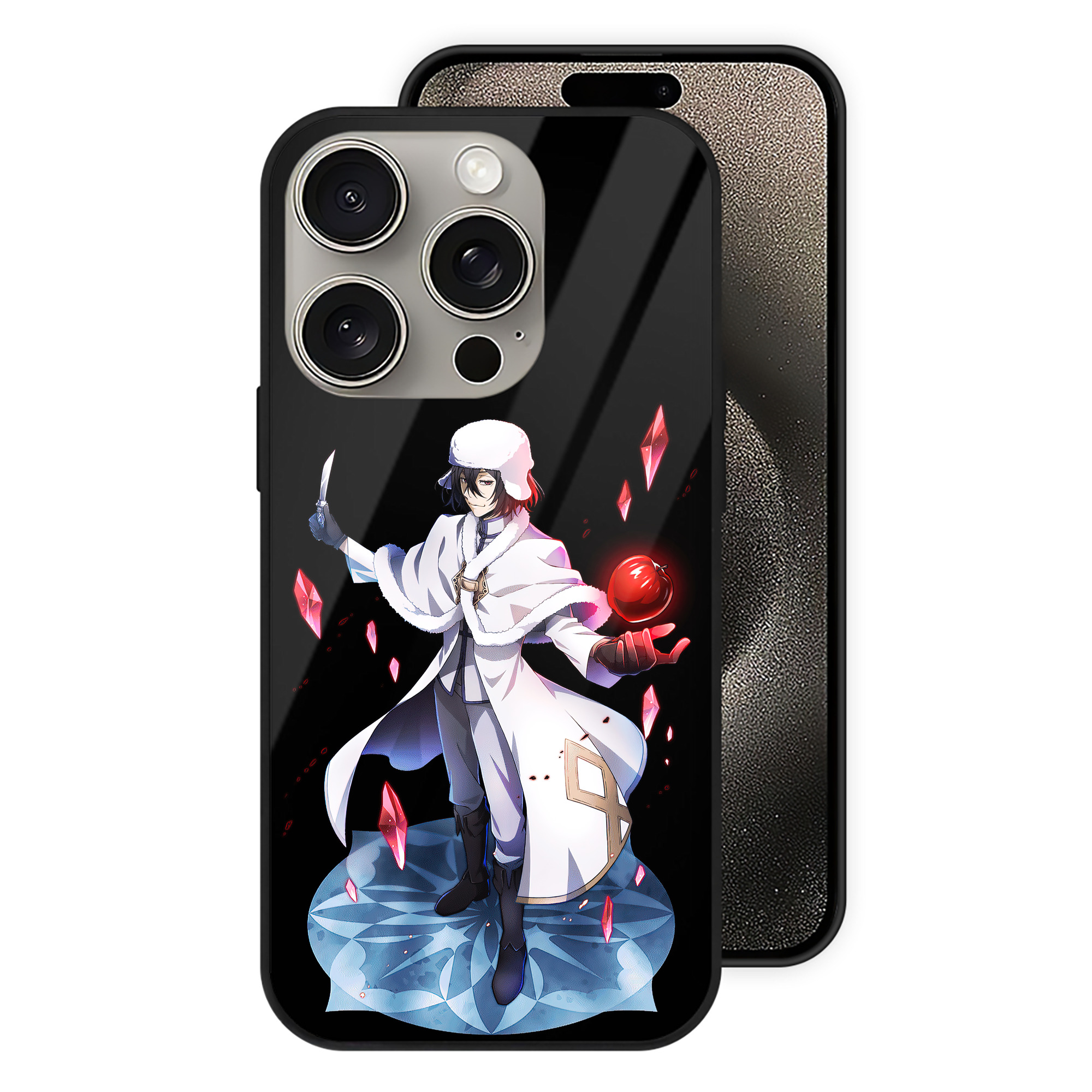 （画像用） 文豪ストレイドッグス Bungo Stray Dogs 【iPhone15Pro対応】スマホケース 耐衝撃＆黄変防止 背面ガラス