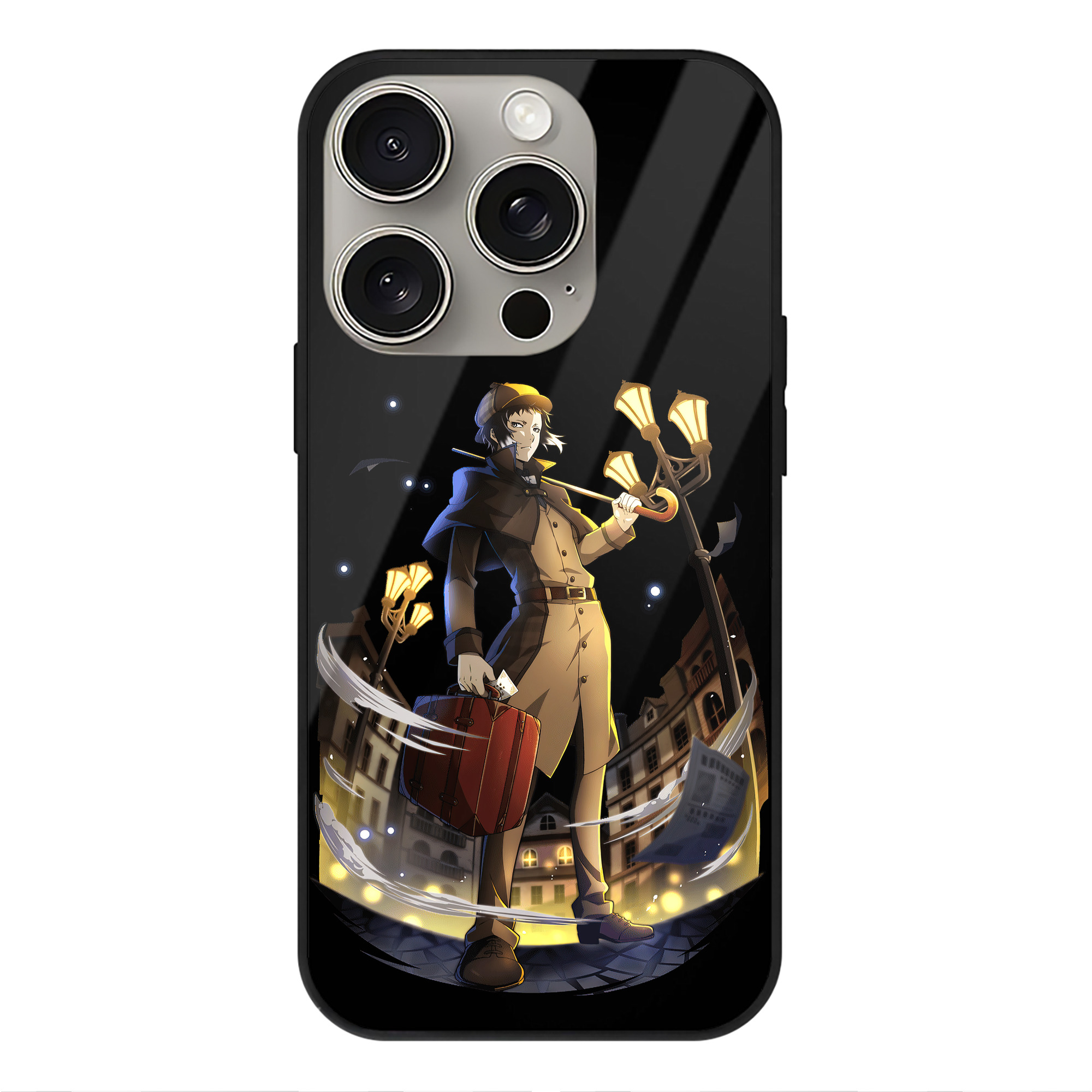 （画像用） 文豪ストレイドッグス Bungo Stray Dogs 【iPhone15Pro対応】スマホケース 耐衝撃＆黄変防止 背面ガラス