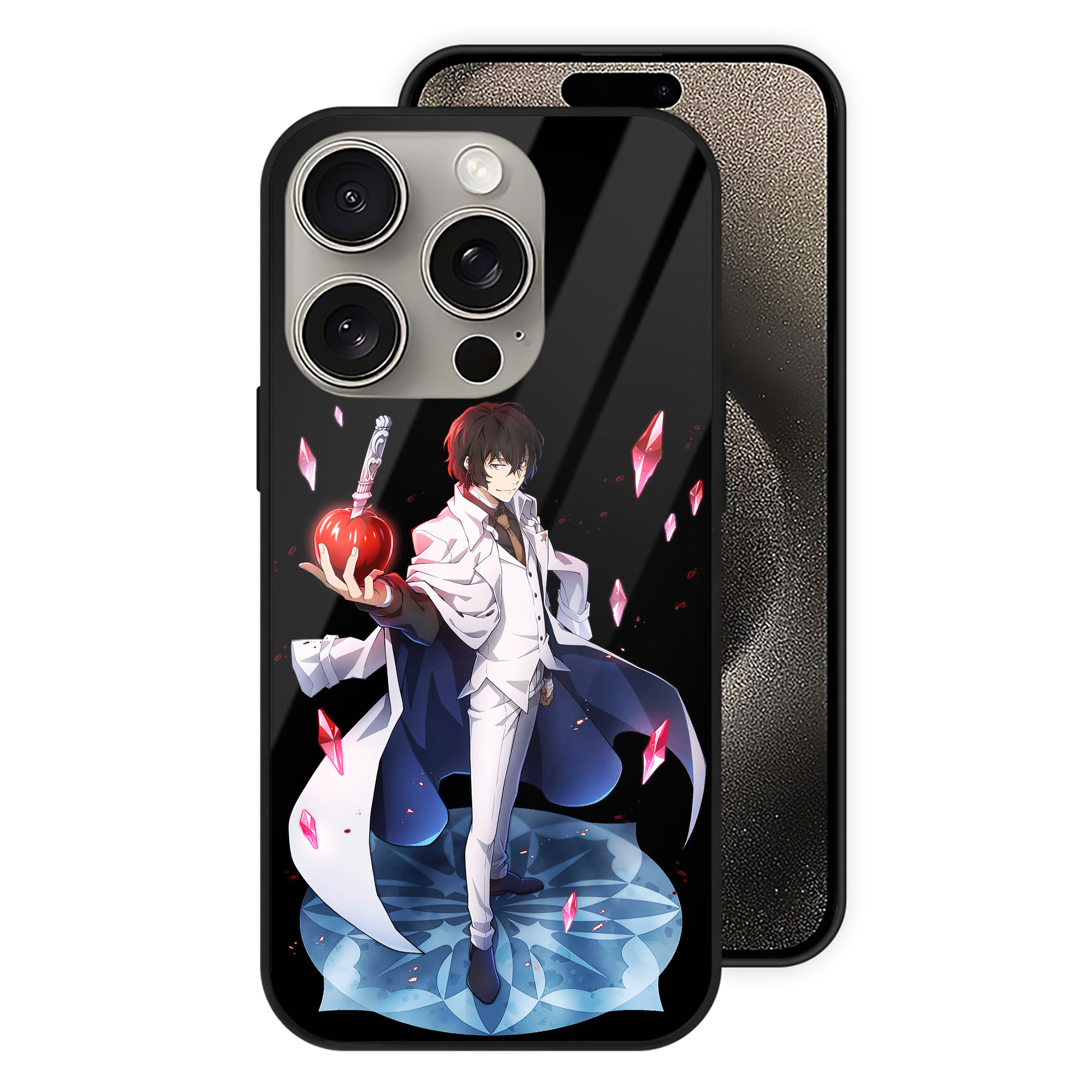 （画像用） 文豪ストレイドッグス Bungo Stray Dogs 【iPhone15Pro対応】スマホケース 耐衝撃＆黄変防止 背面ガラス